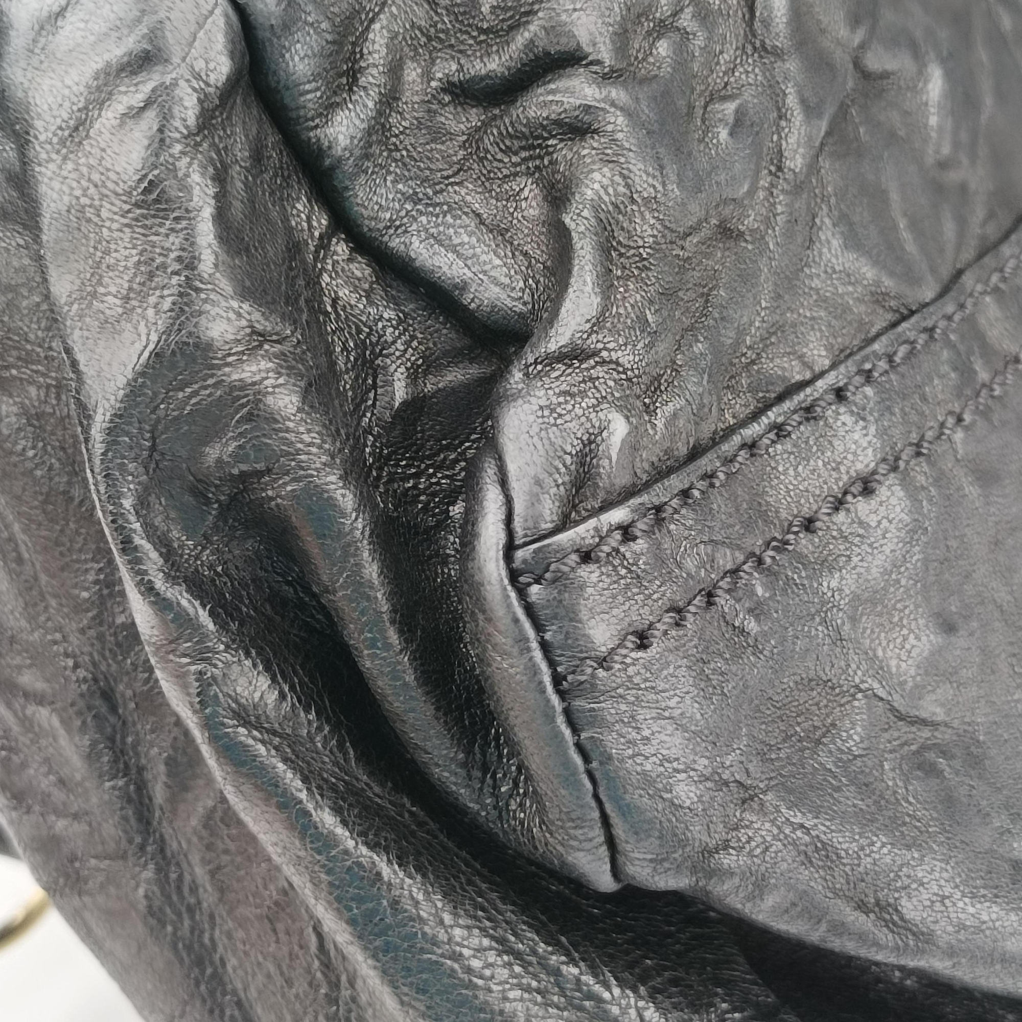 Pre-owned Givenchy Pandora Black Leather  shoulderbag | stylenewstar
