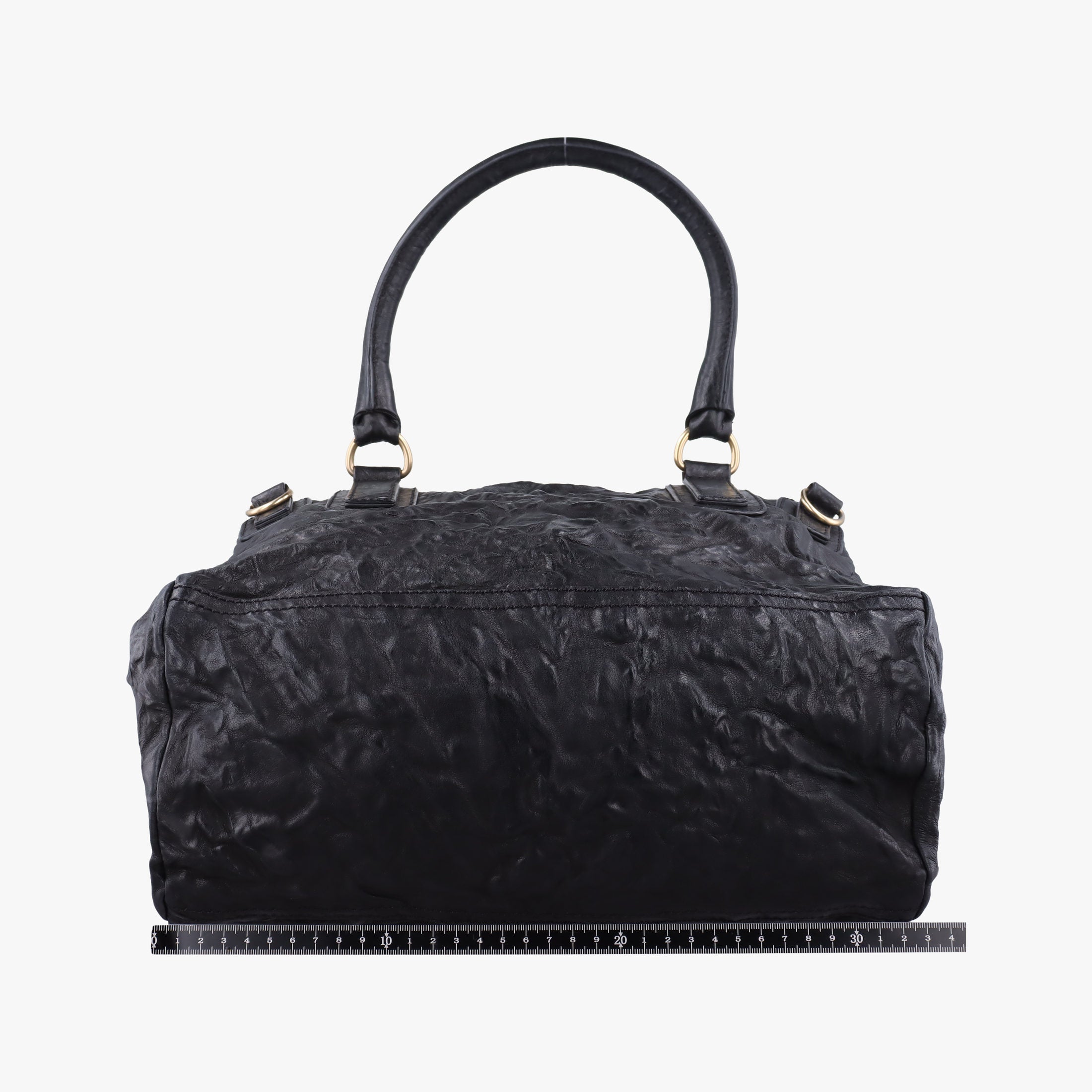 Pre-owned Givenchy Pandora Black Leather  shoulderbag | stylenewstar
