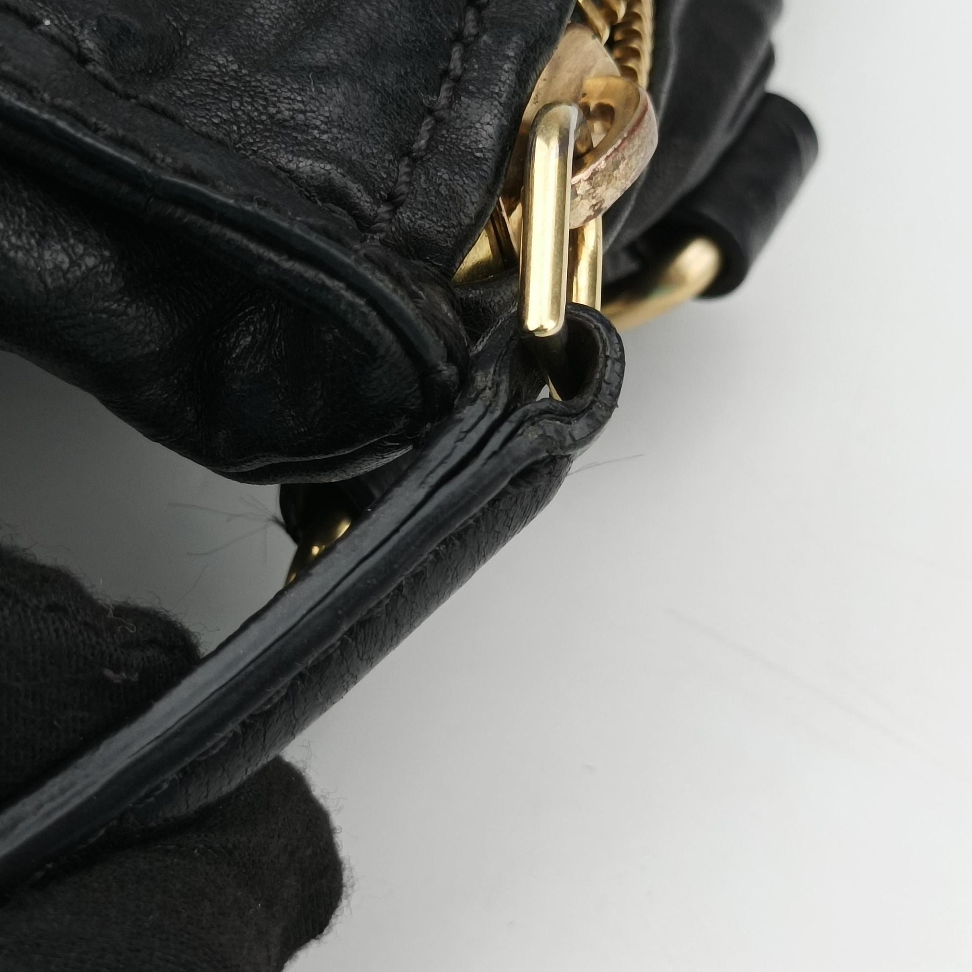 Pre-owned Givenchy Pandora Black Leather  shoulderbag | stylenewstar