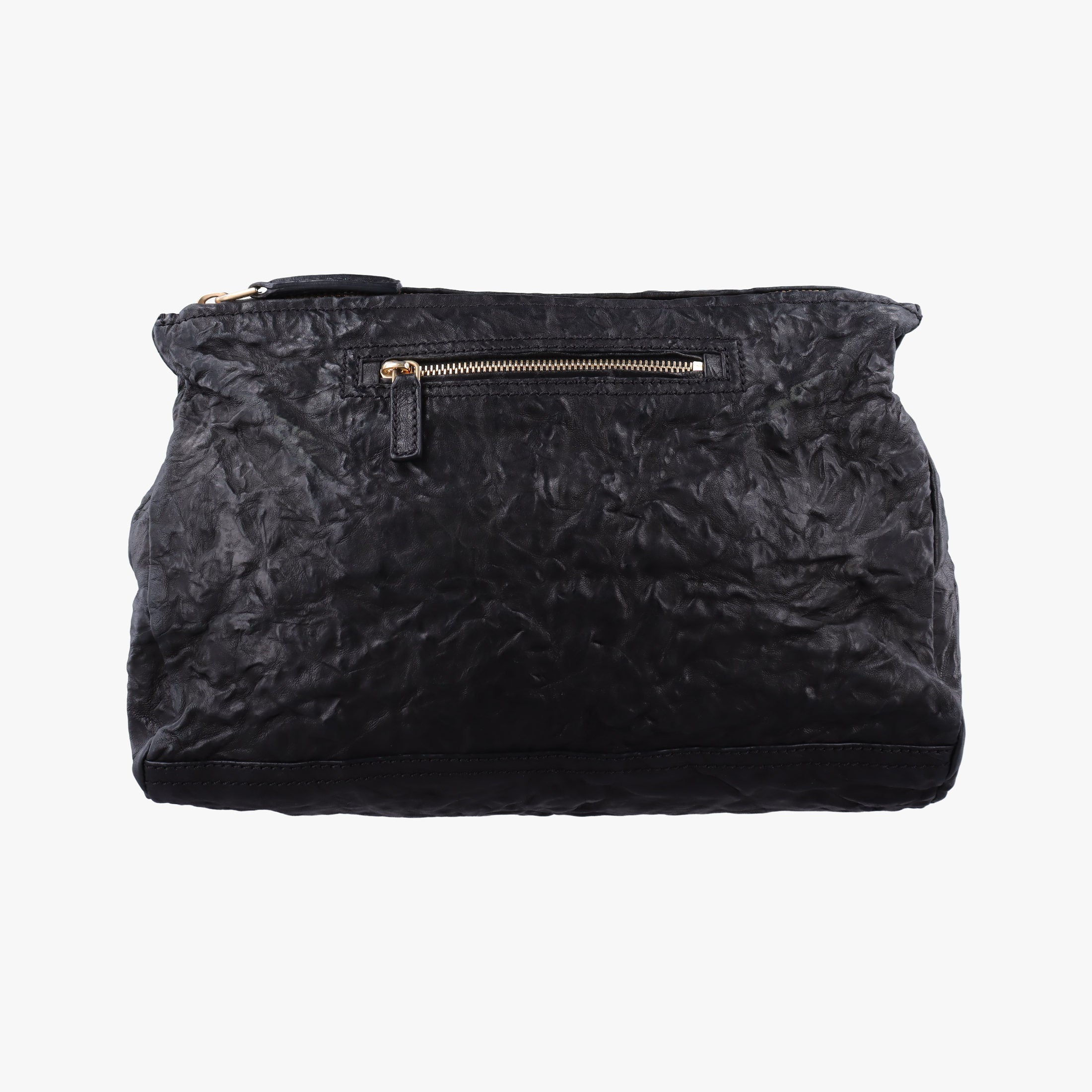 Pre-owned Givenchy Pandora Black Leather  shoulderbag | stylenewstar