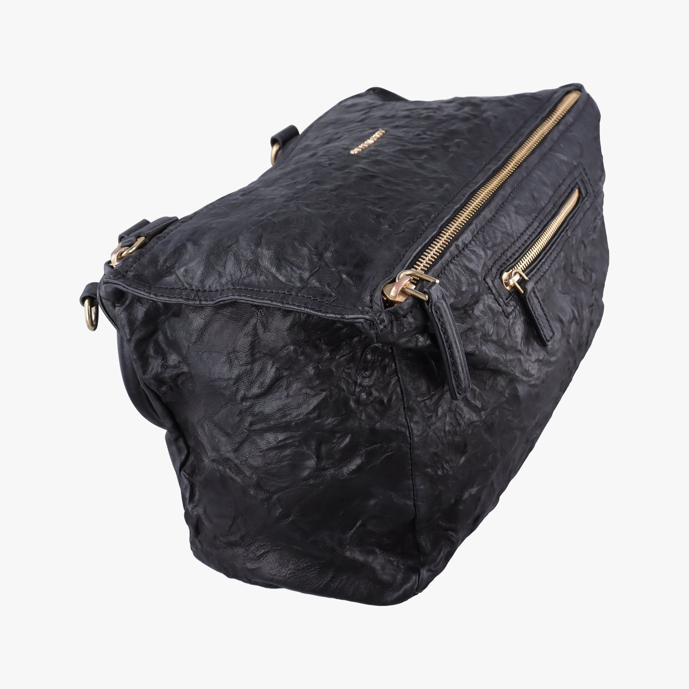 Pre-owned Givenchy Pandora Black Leather  shoulderbag | stylenewstar