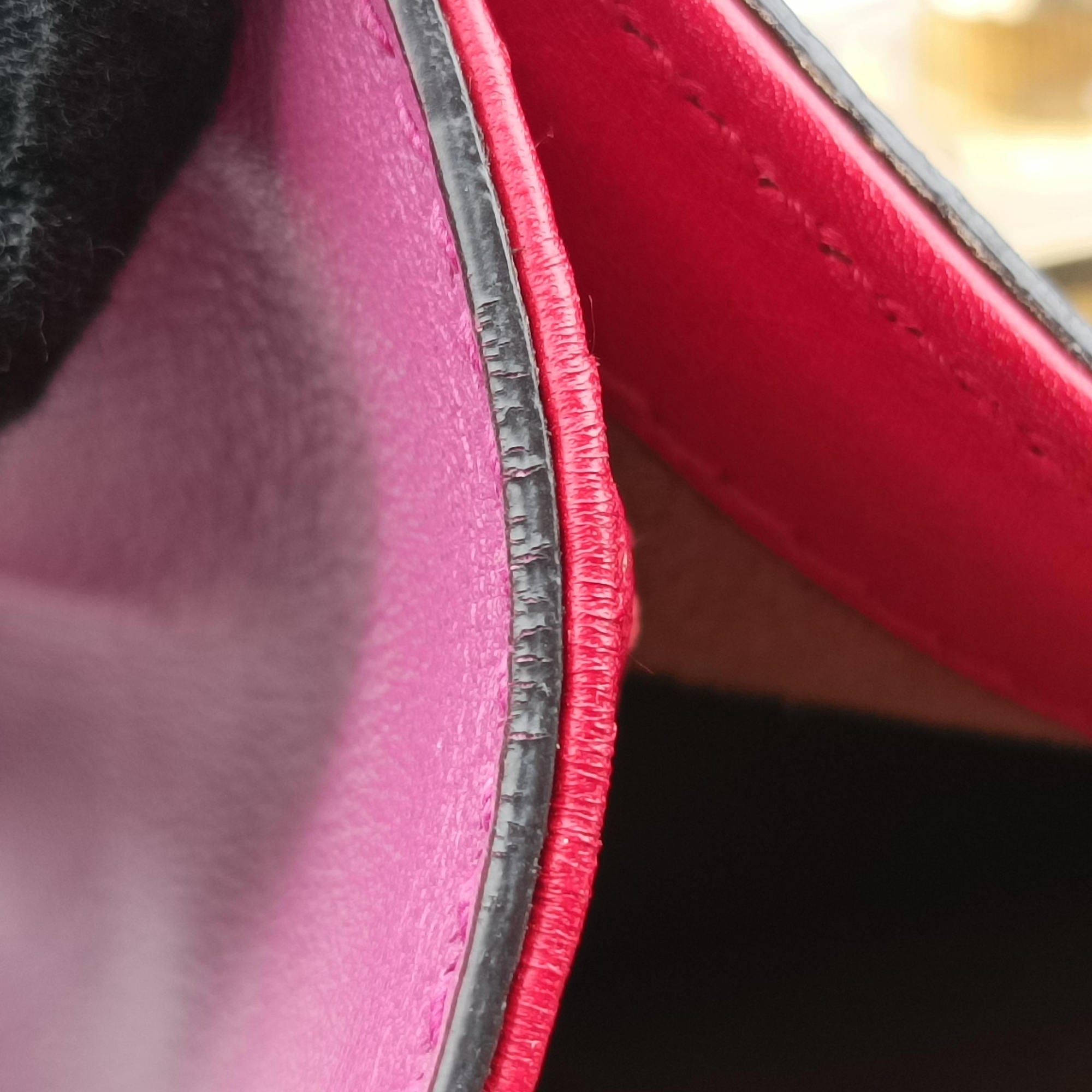 Pre-owned Gucci Padlock Beige×red×pink PVC coated canvas×Leather 409487 shoulderbag | stylenewstar