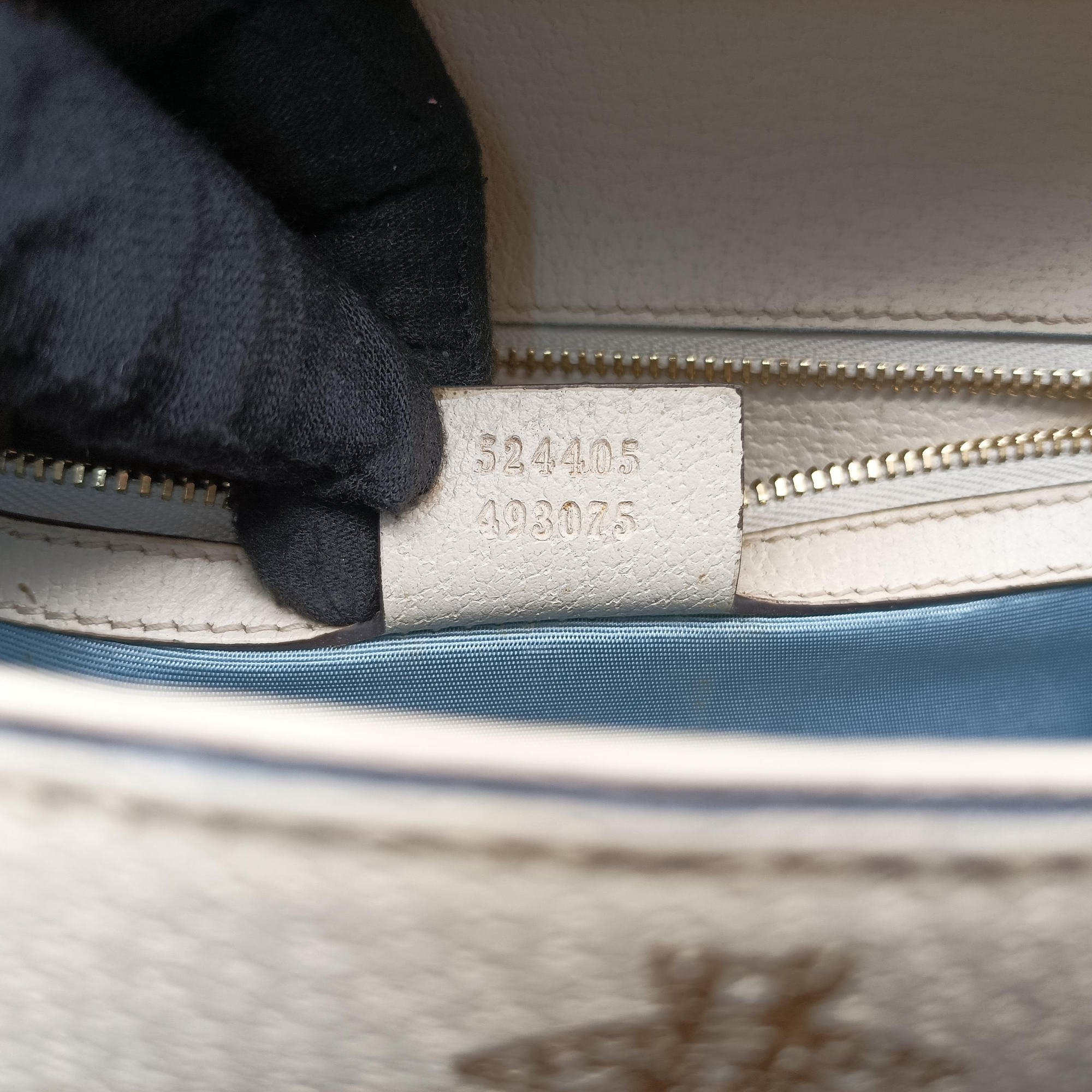 Secondhand Gucci Sylvie Ivory×Navy×Red Leather 524405 shoulderbag | stylenewstar