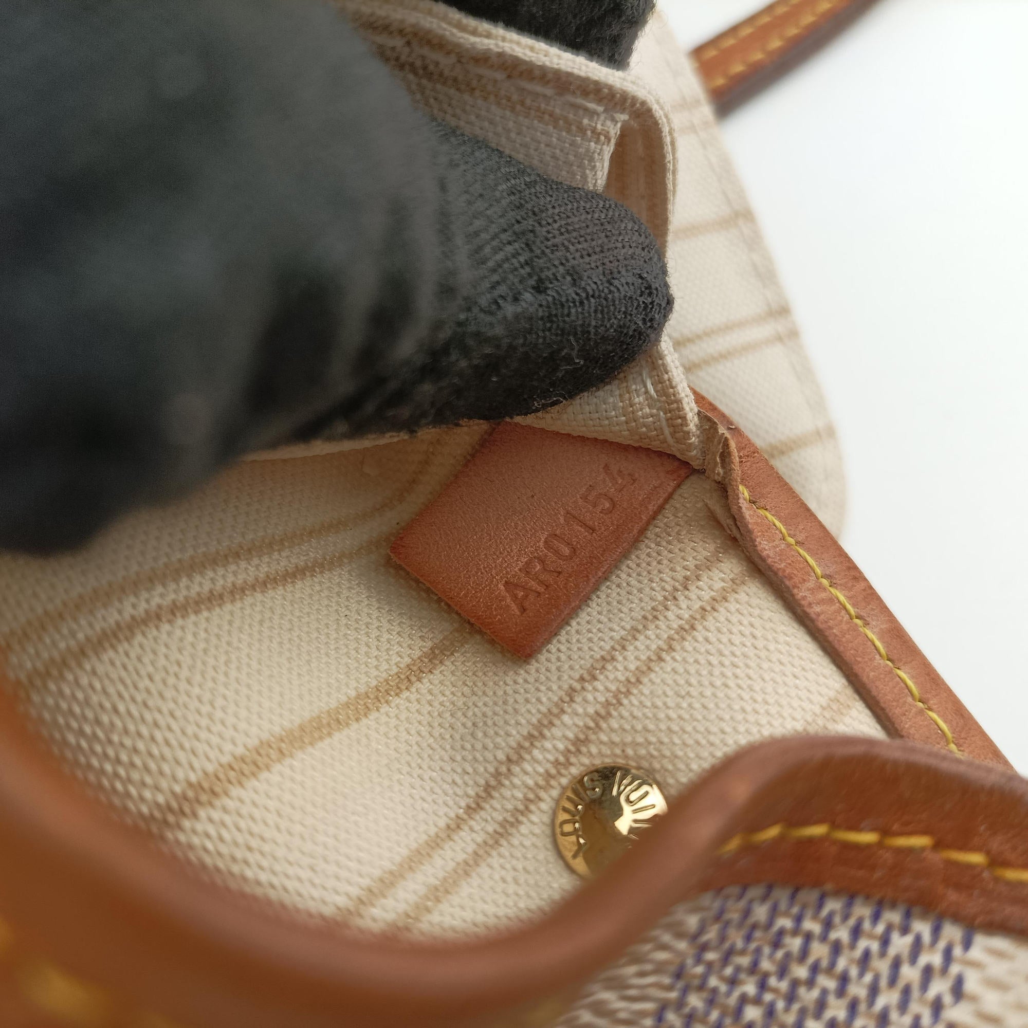 Vintage Louis Vuitton Neverfull MM Azur Damier Canvas N51107 shoulderbag | stylenewstar