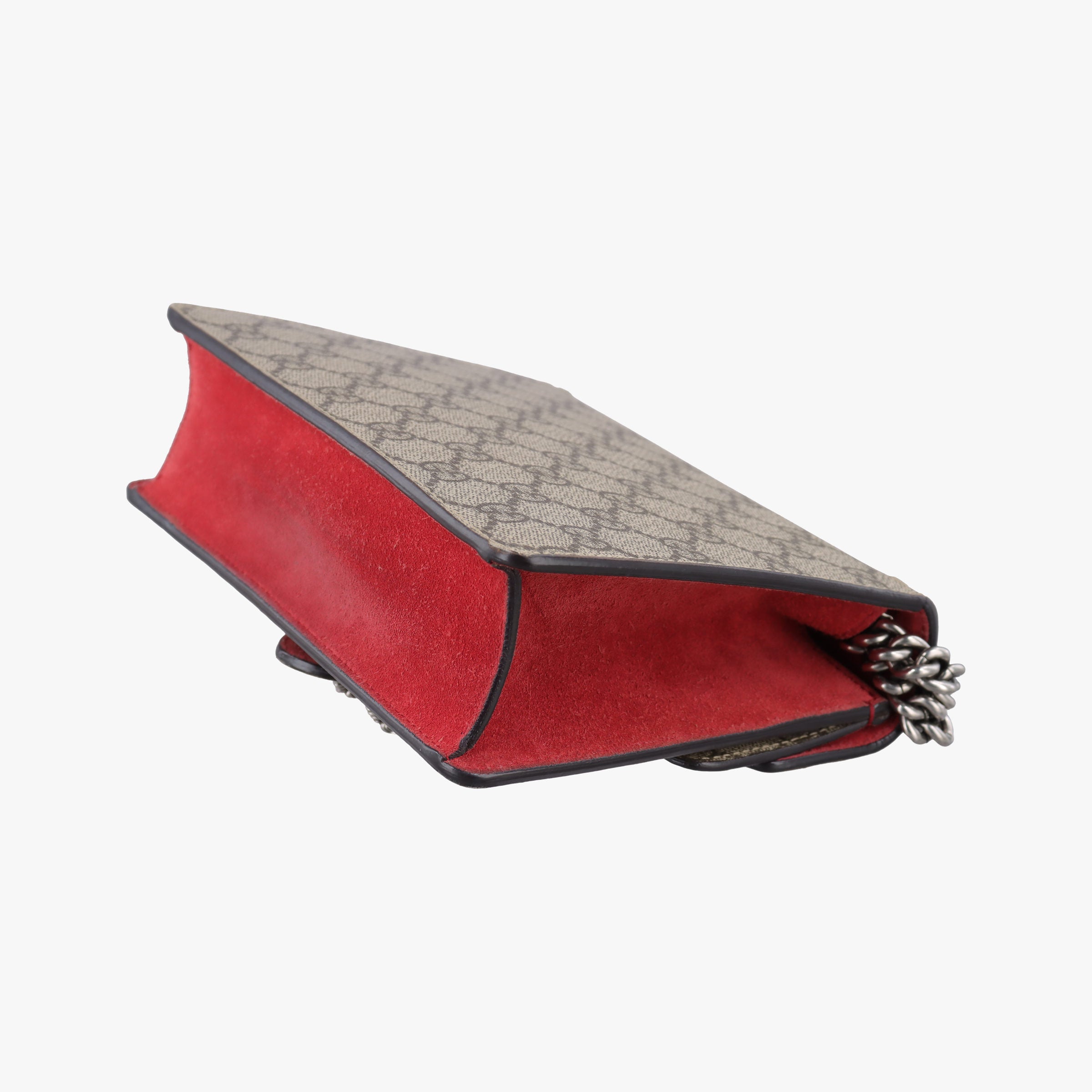 Pre-owned Gucci Dionysus beige×red PVC coated canvas × suede 421970 shoulderbag | stylenewstar