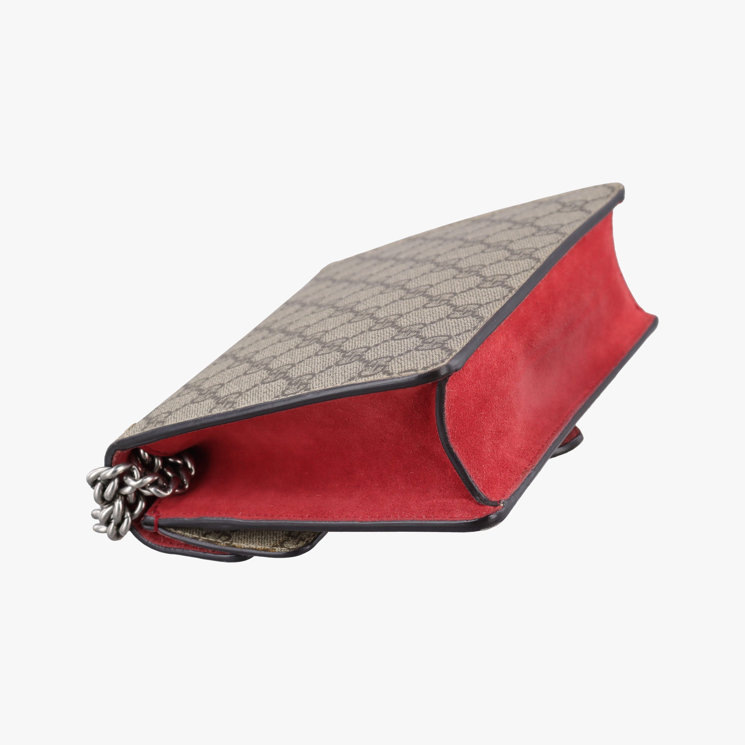 Pre-owned Gucci Dionysus beige×red PVC coated canvas × suede 421970 shoulderbag | stylenewstar