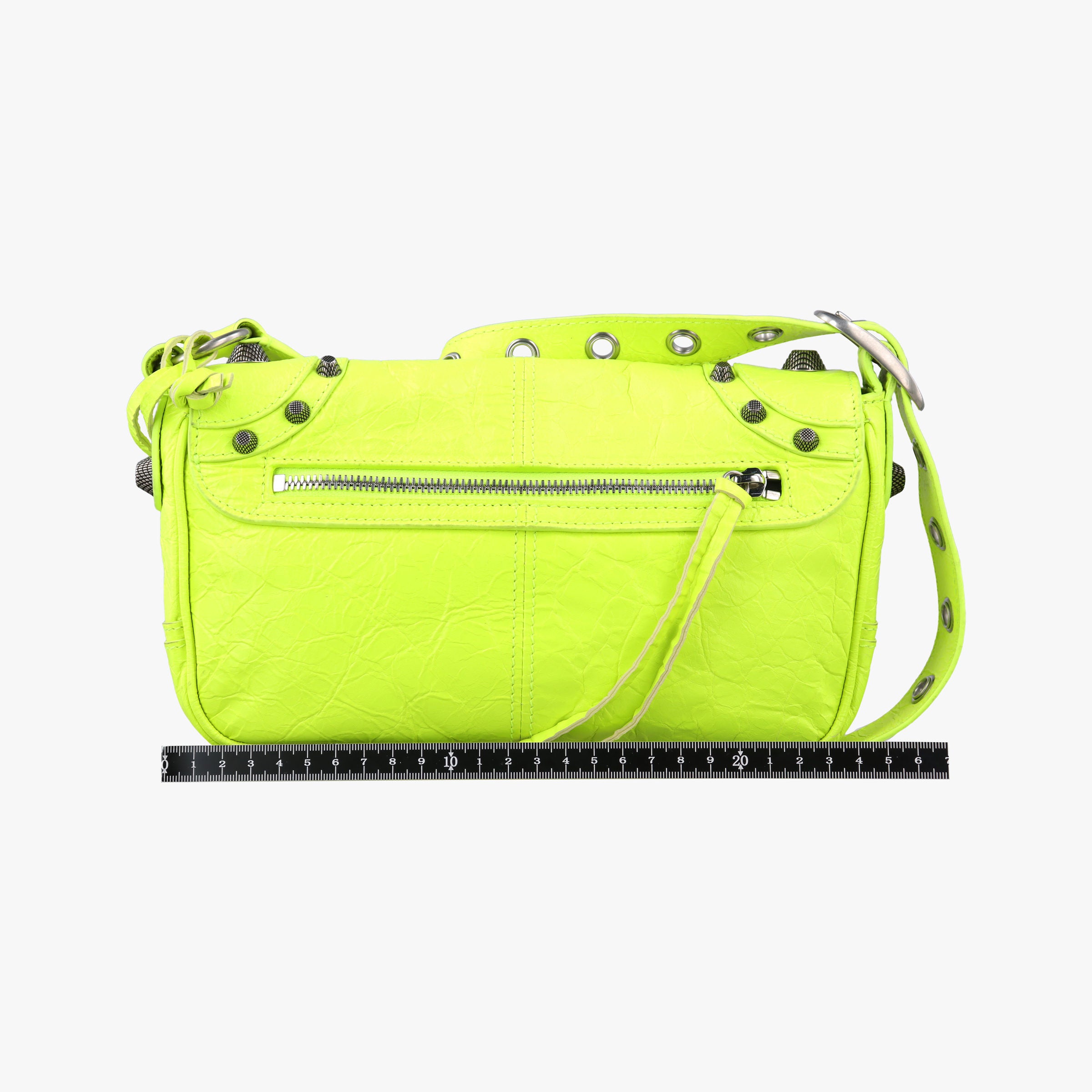 Secondhand Balenciaga Le Cagole Neon Yellow  lambskin  shoulderbag | stylenewstar