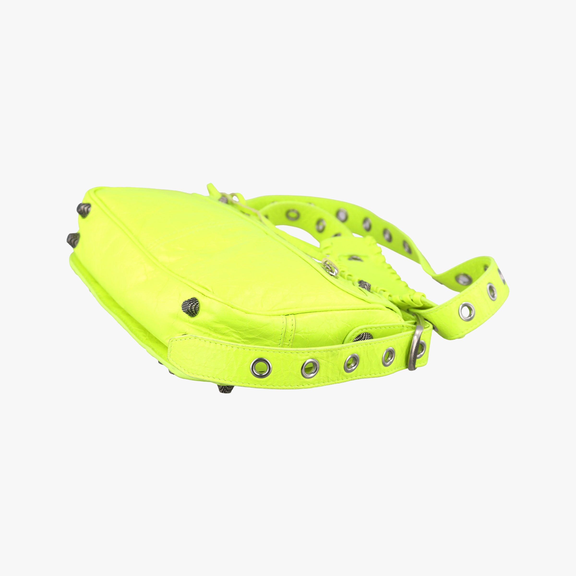 Secondhand Balenciaga Le Cagole Neon Yellow  lambskin  shoulderbag | stylenewstar