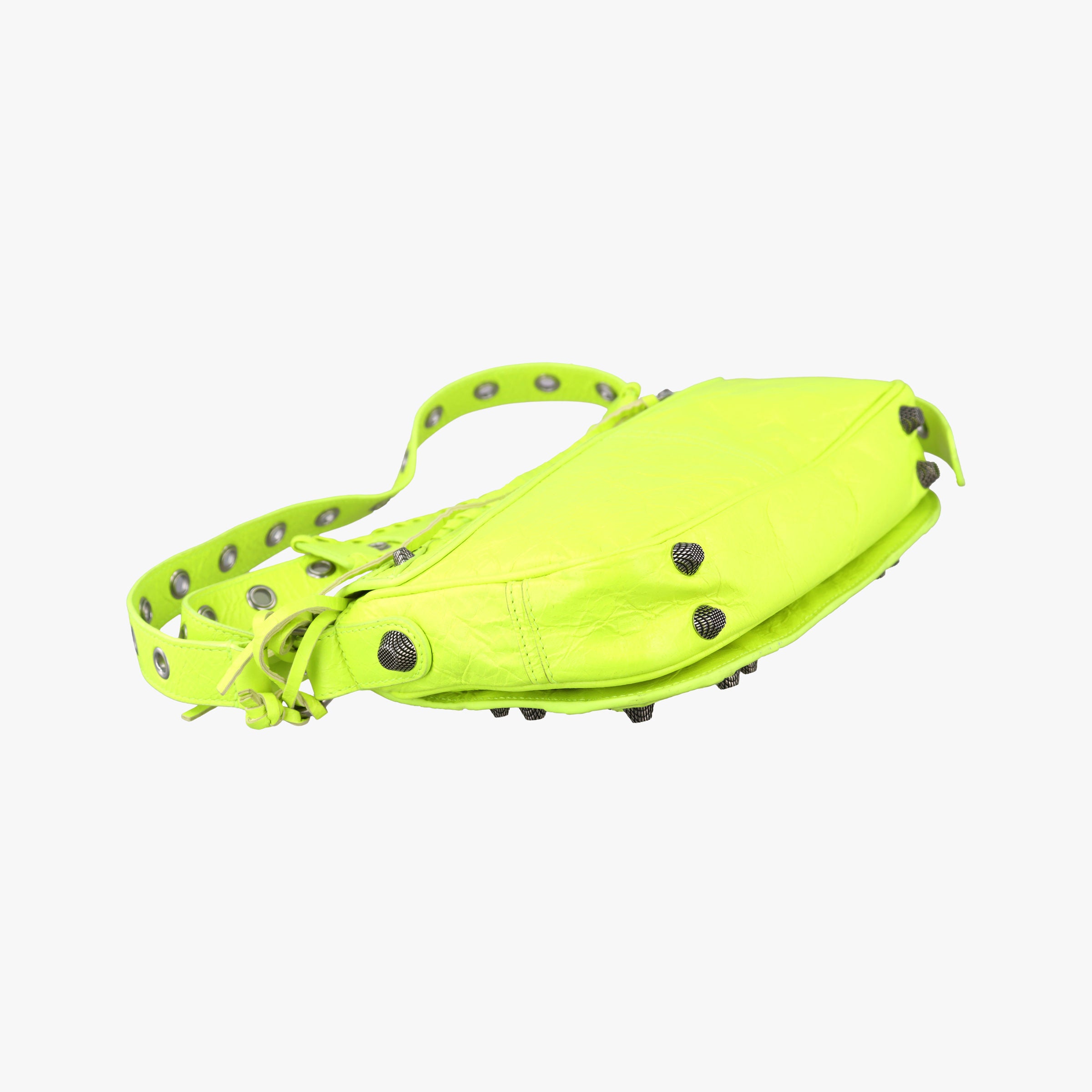Secondhand Balenciaga Le Cagole Neon Yellow  lambskin  shoulderbag | stylenewstar