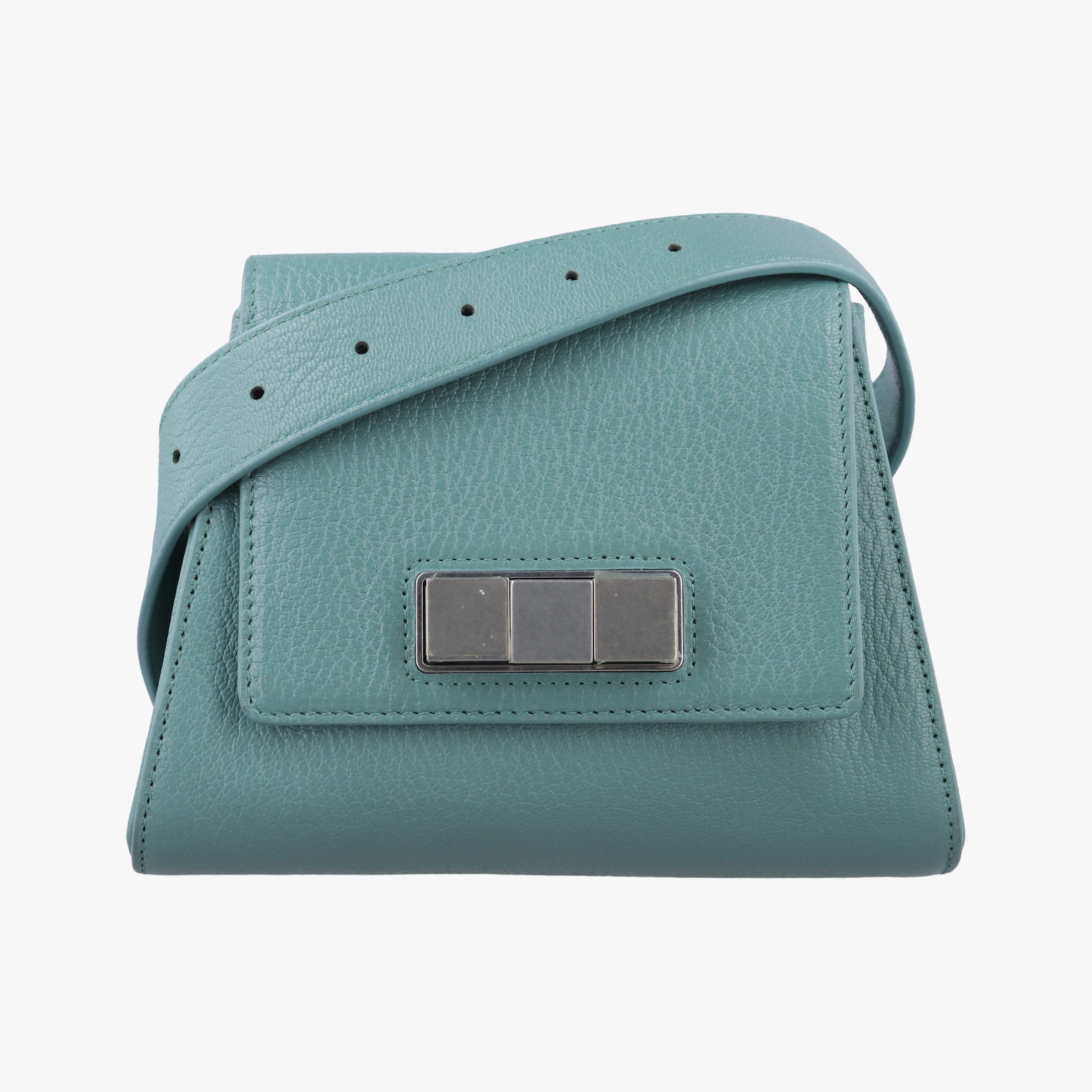 Vintage Bottega Veneta Geometric Belt Storm Leather  bum bag/waist bag | stylenewstar