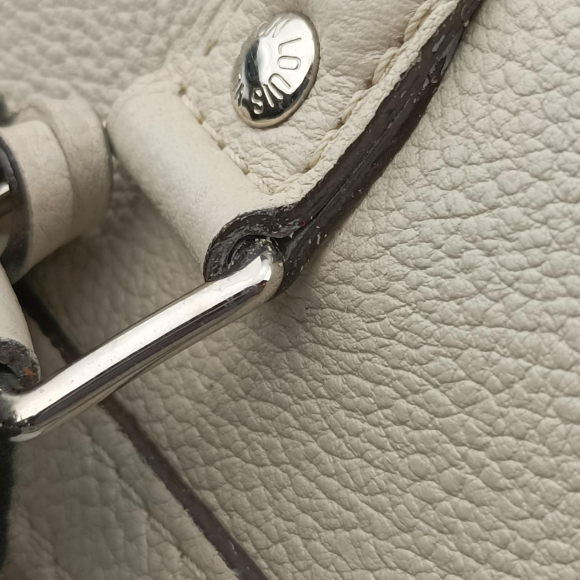 Pre-owned Louis Vuitton sofia coppola SC BB BLANC CASSE calf Leather M48834 shoulderbag | stylenewstar