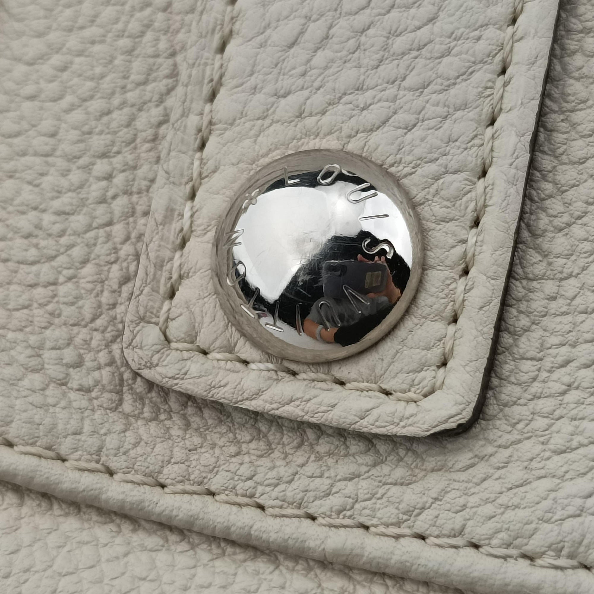 Pre-owned Louis Vuitton sofia coppola SC BB BLANC CASSE calf Leather M48834 shoulderbag | stylenewstar