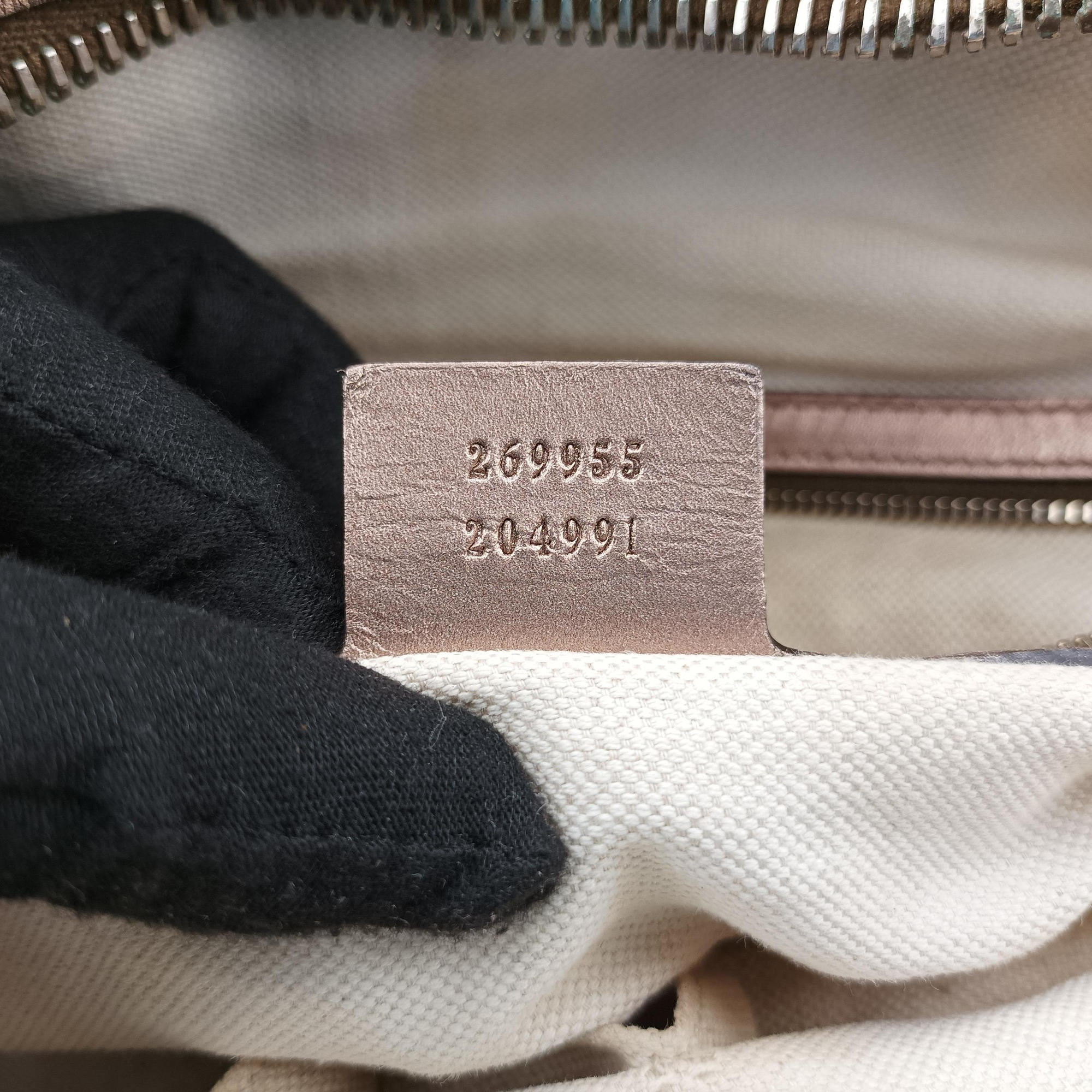 Secondhand Gucci Heart Bit charm Golden×Brown canvas×leather 269955 handbag | stylenewstar