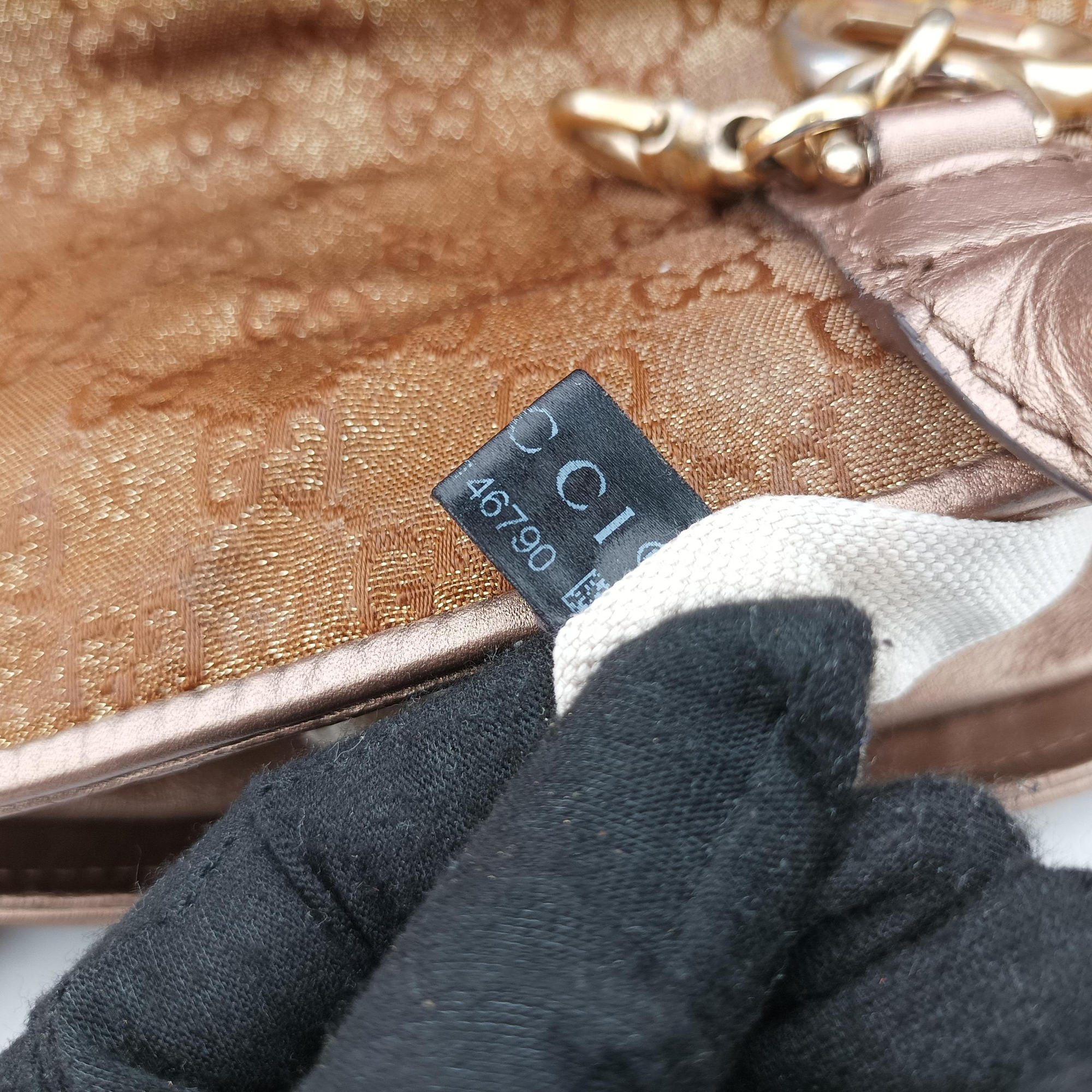 Secondhand Gucci Heart Bit charm Golden×Brown canvas×leather 269955 handbag | stylenewstar