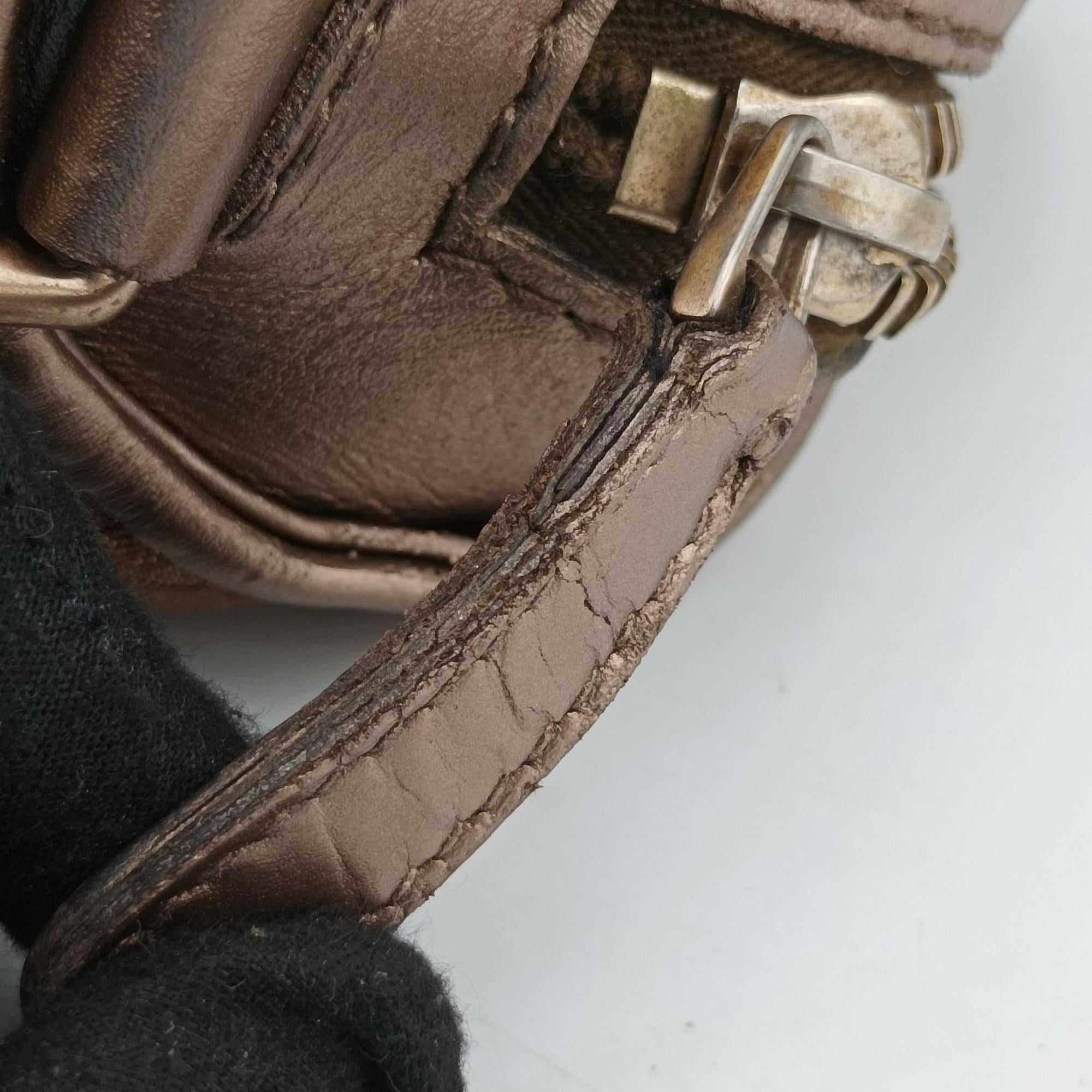 Secondhand Gucci Heart Bit charm Golden×Brown canvas×leather 269955 handbag | stylenewstar