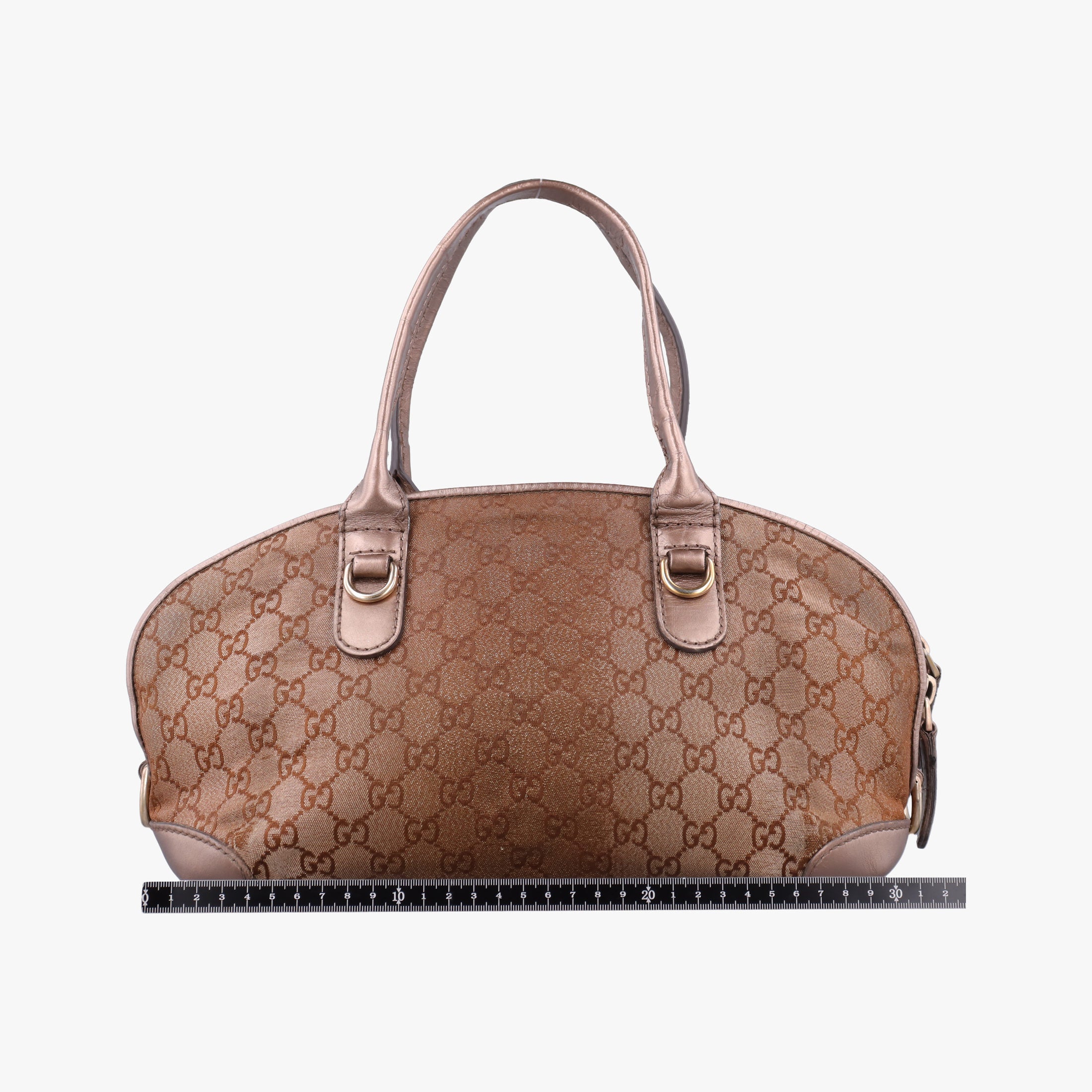Secondhand Gucci Heart Bit charm Golden×Brown canvas×leather 269955 handbag | stylenewstar