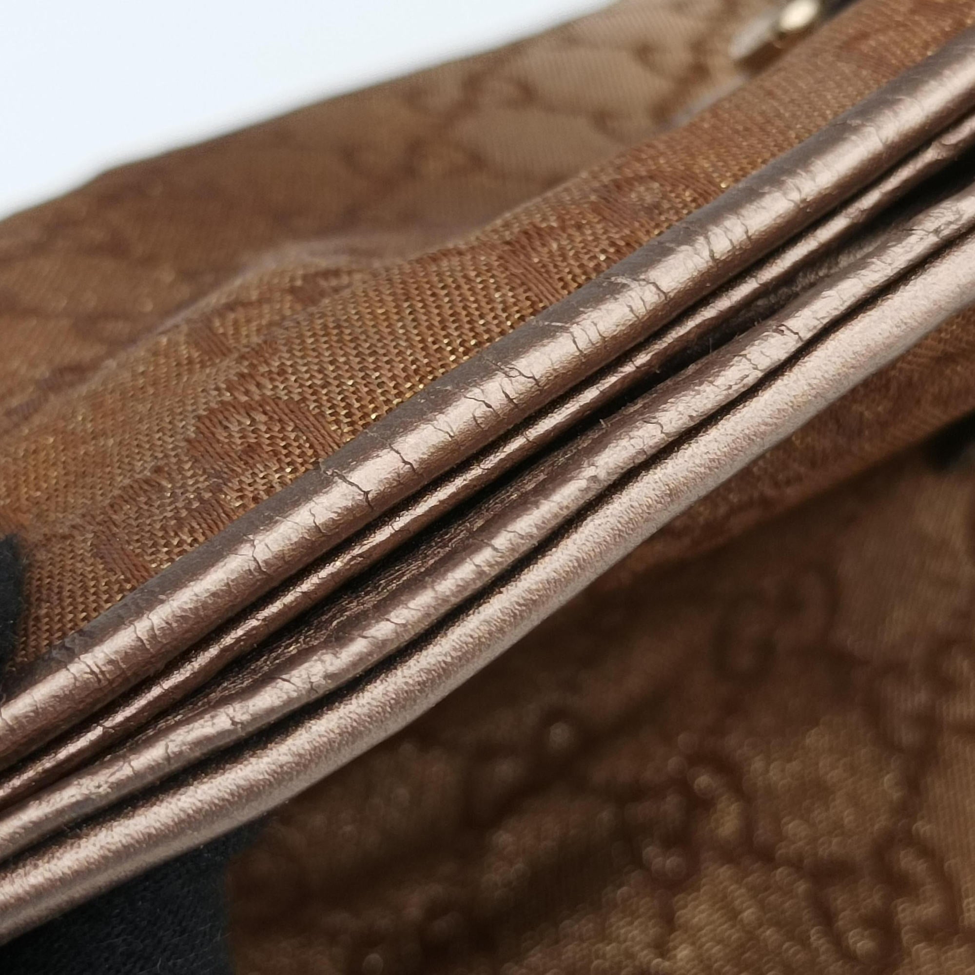 Secondhand Gucci Heart Bit charm Golden×Brown canvas×leather 269955 handbag | stylenewstar