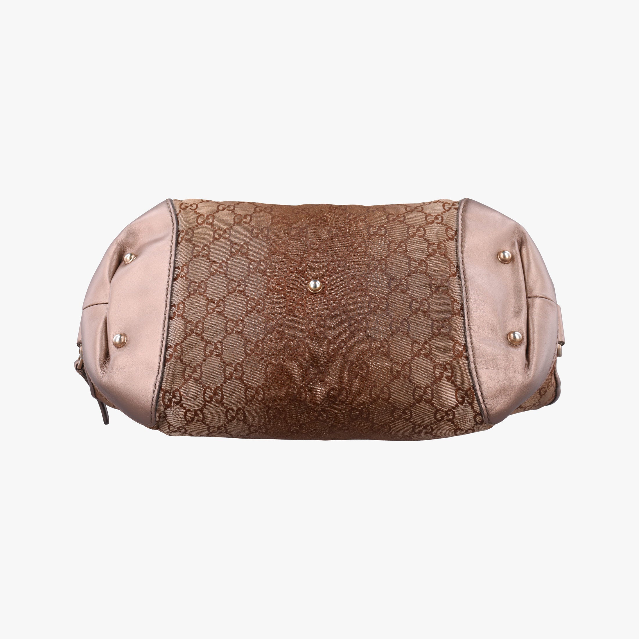 Secondhand Gucci Heart Bit charm Golden×Brown canvas×leather 269955 handbag | stylenewstar