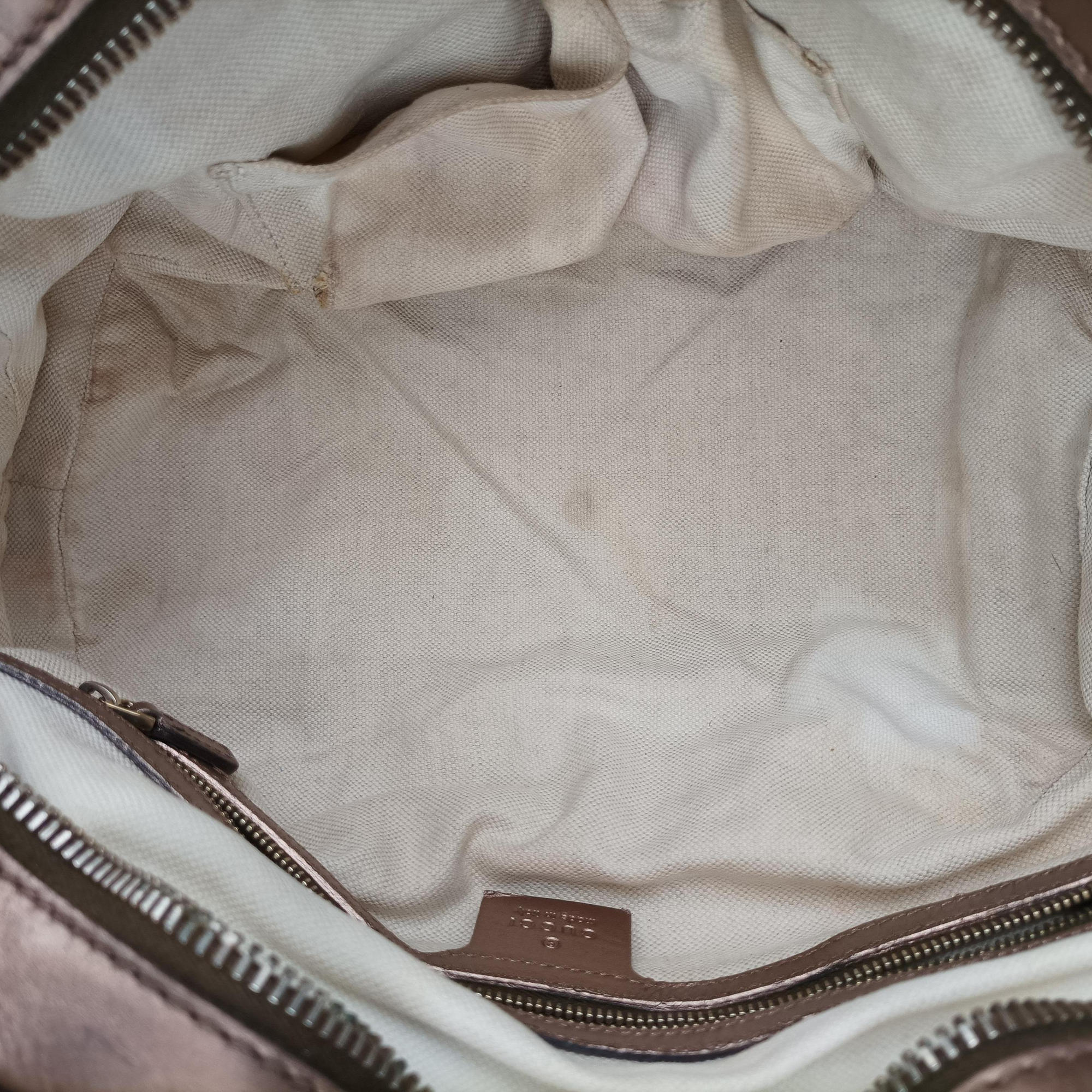 Secondhand Gucci Heart Bit charm Golden×Brown canvas×leather 269955 handbag | stylenewstar