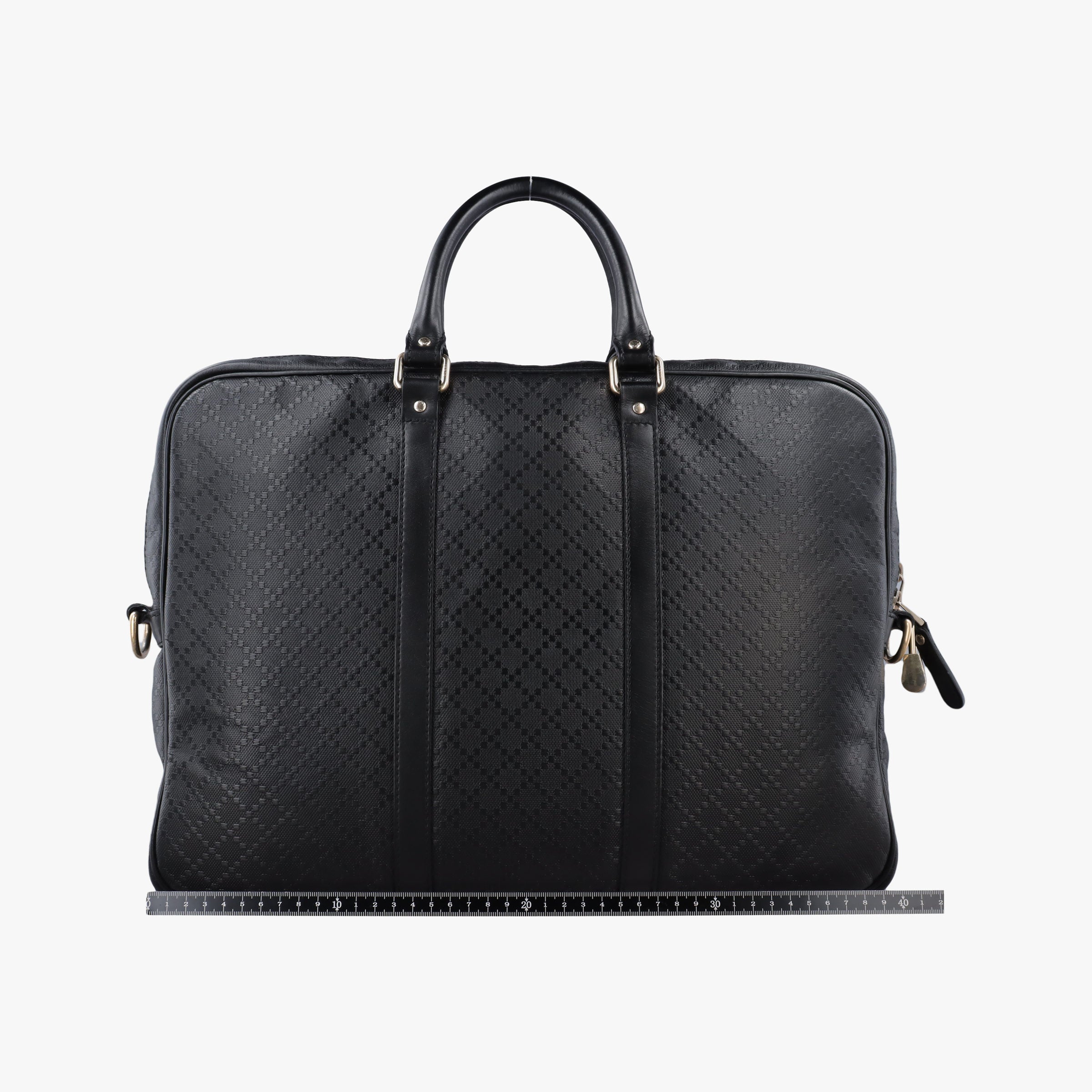 Pre-owned Gucci Diamante Black Leather 208463 handbag | stylenewstar