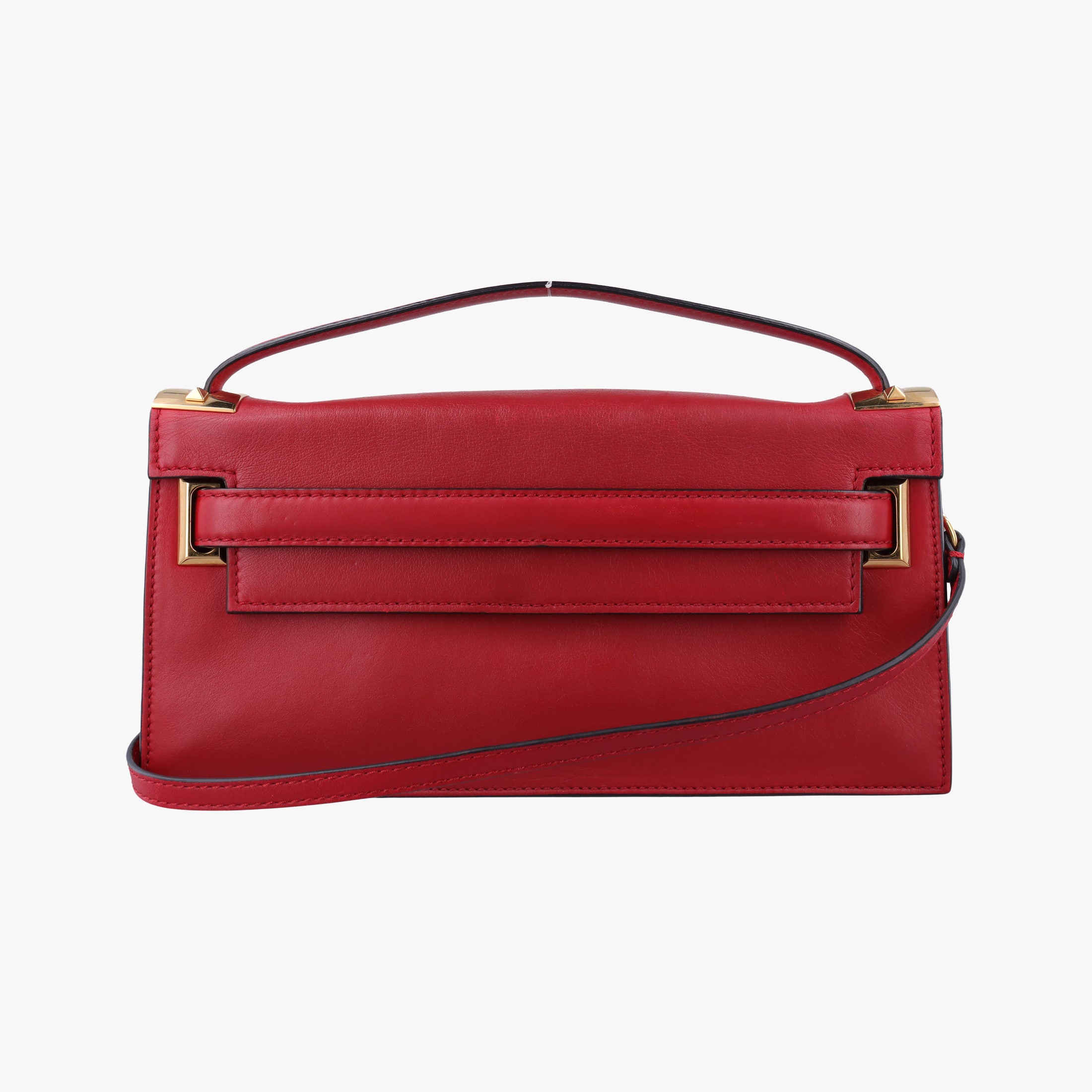 Pre-owned Valentino My Rockstud Red Leather  shoulderbag | stylenewstar