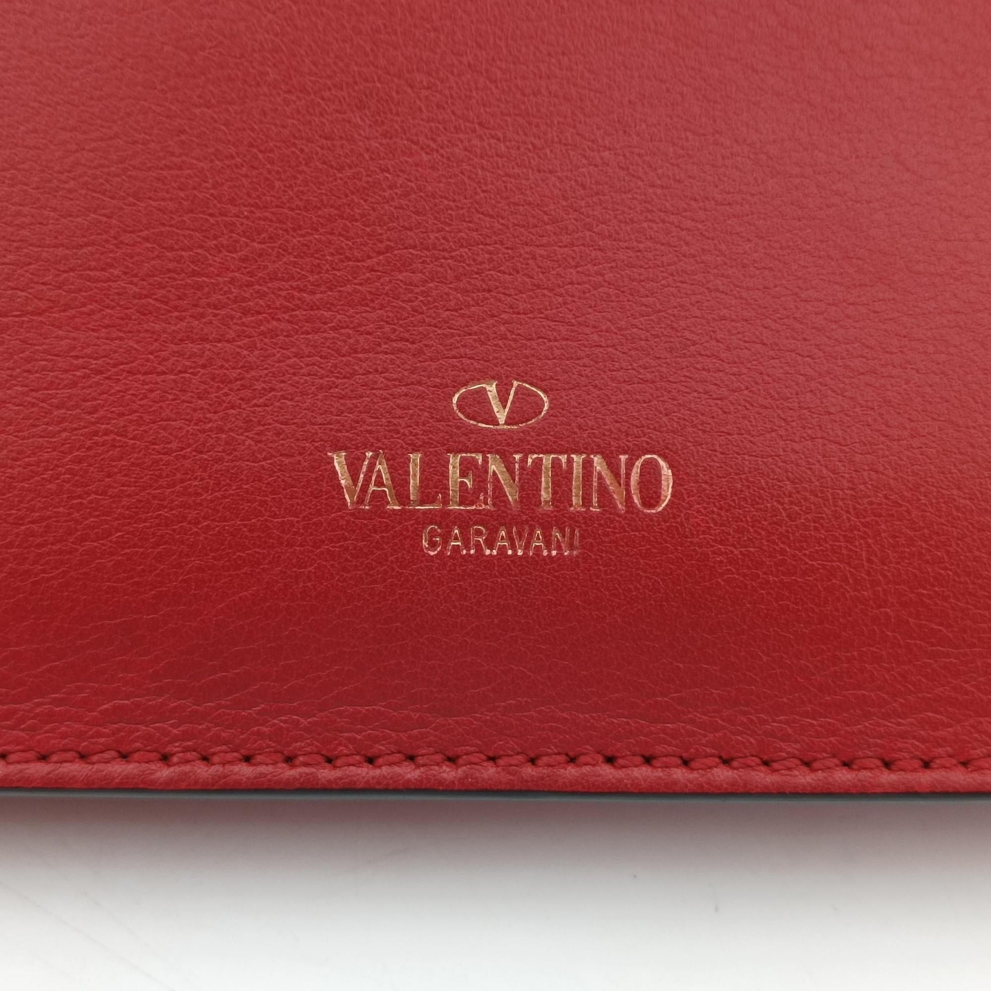 Pre-owned Valentino My Rockstud Red Leather  shoulderbag | stylenewstar