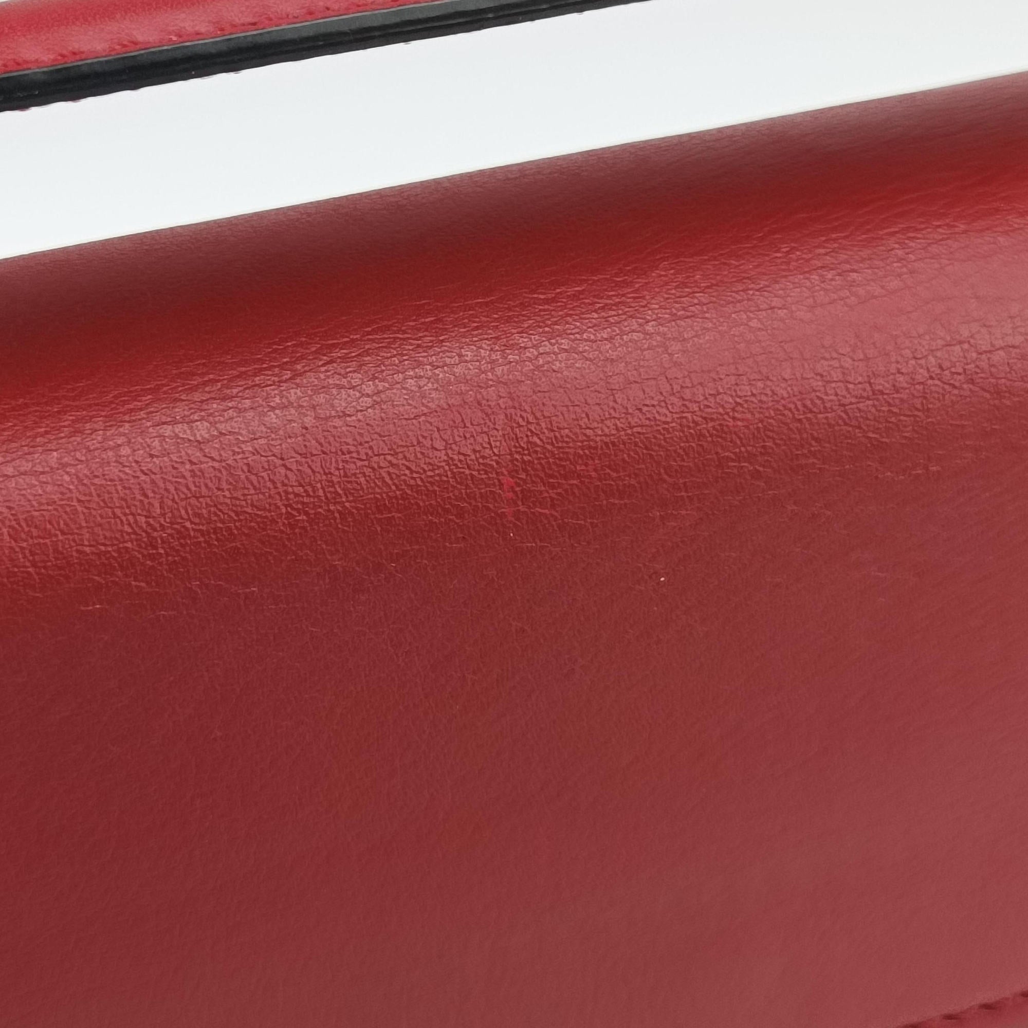 Pre-owned Valentino My Rockstud Red Leather  shoulderbag | stylenewstar