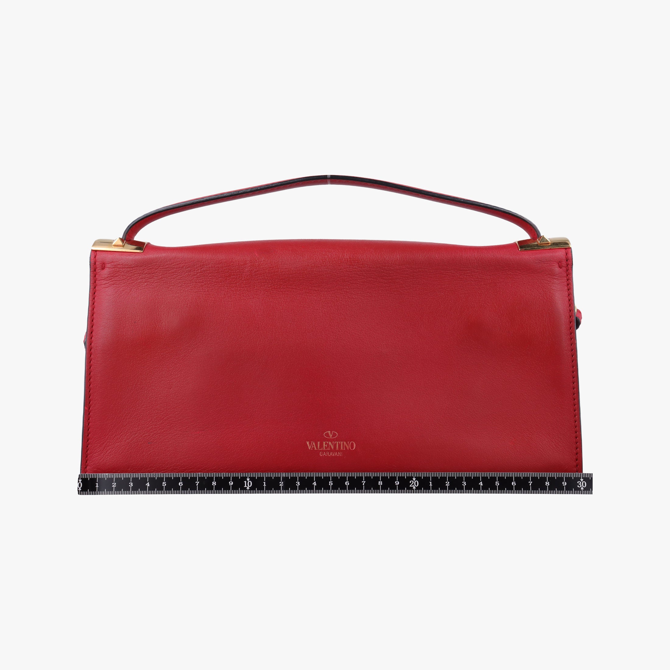 Pre-owned Valentino My Rockstud Red Leather  shoulderbag | stylenewstar