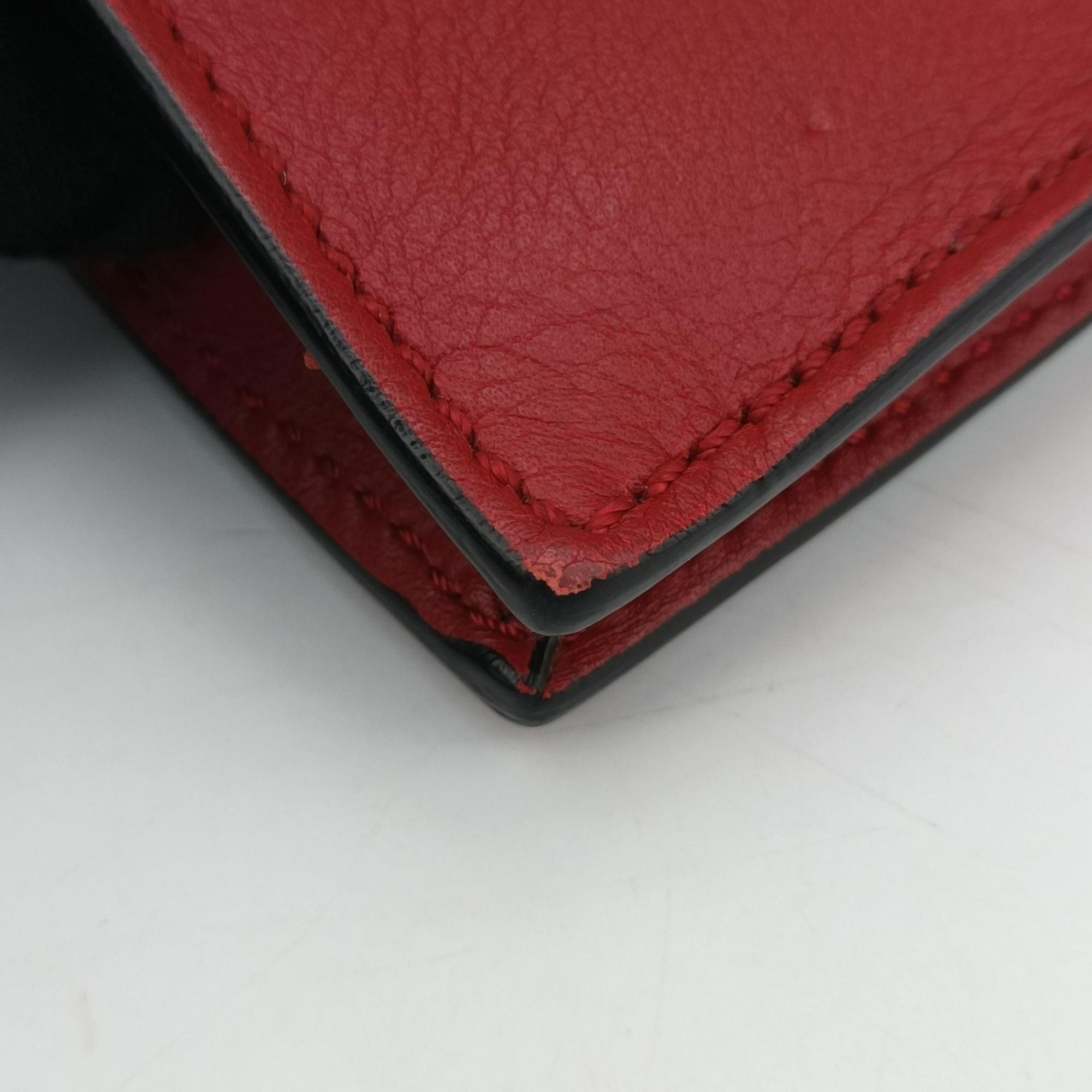 Pre-owned Valentino My Rockstud Red Leather  shoulderbag | stylenewstar