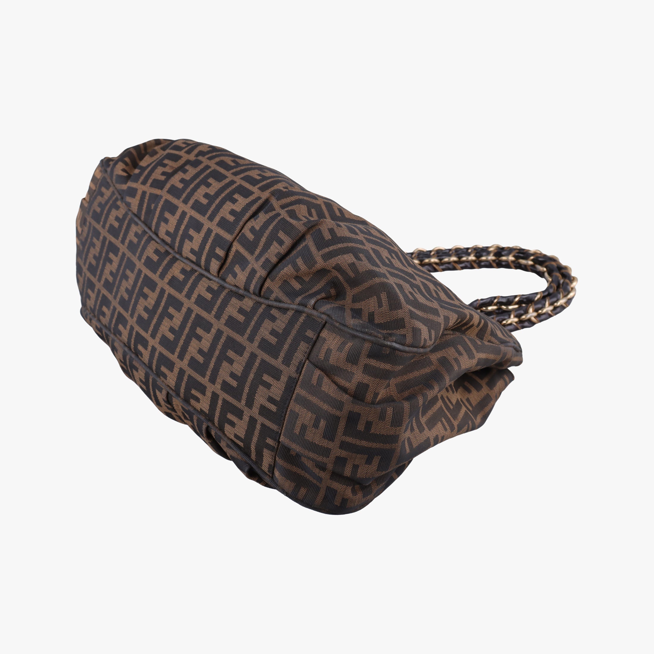 Pre-owned Fendi Mia Brown canvas 8BR616 shoulderbag | stylenewstar