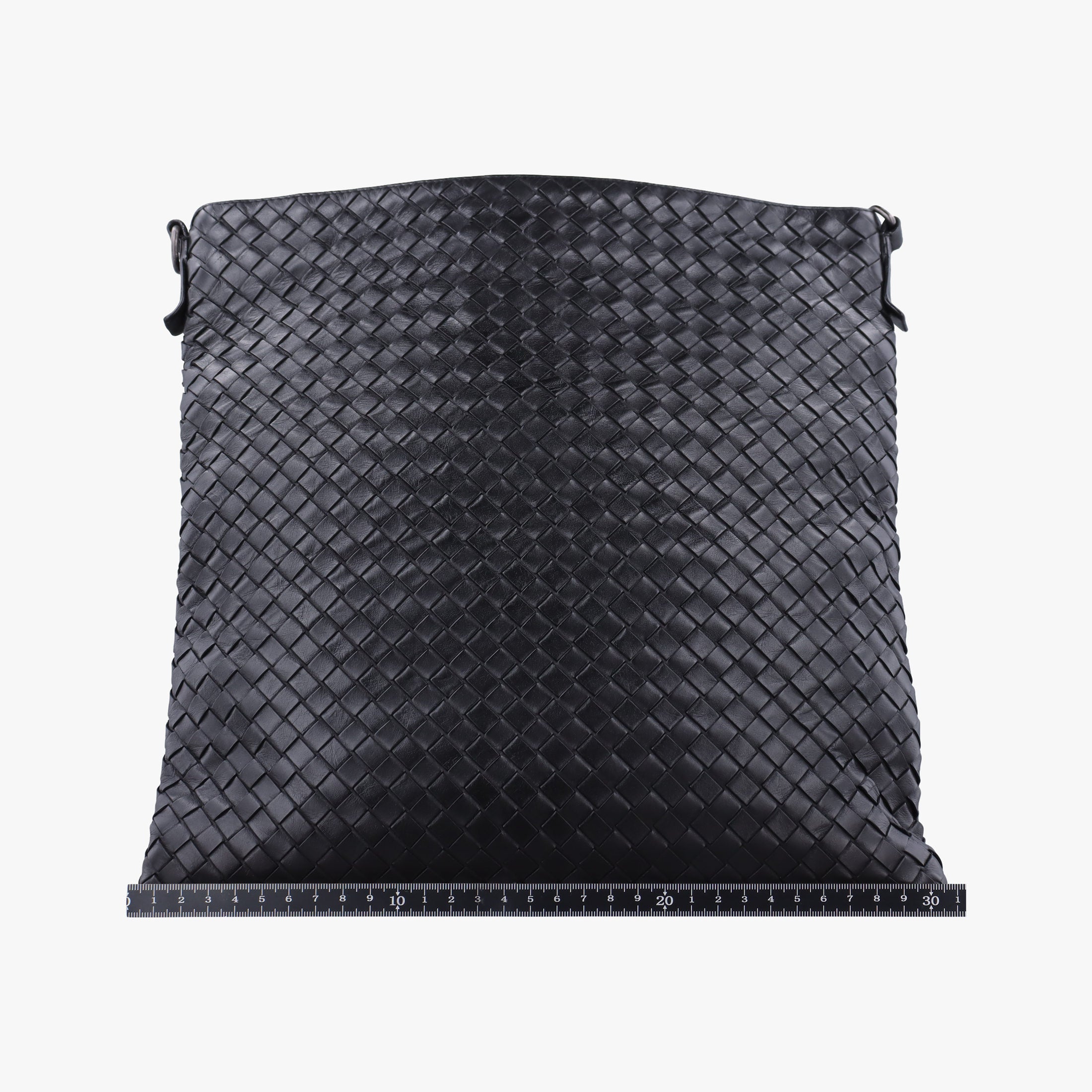 Pre-owned Bottega Veneta Intrecciato Black lambskin  shoulderbag | stylenewstar