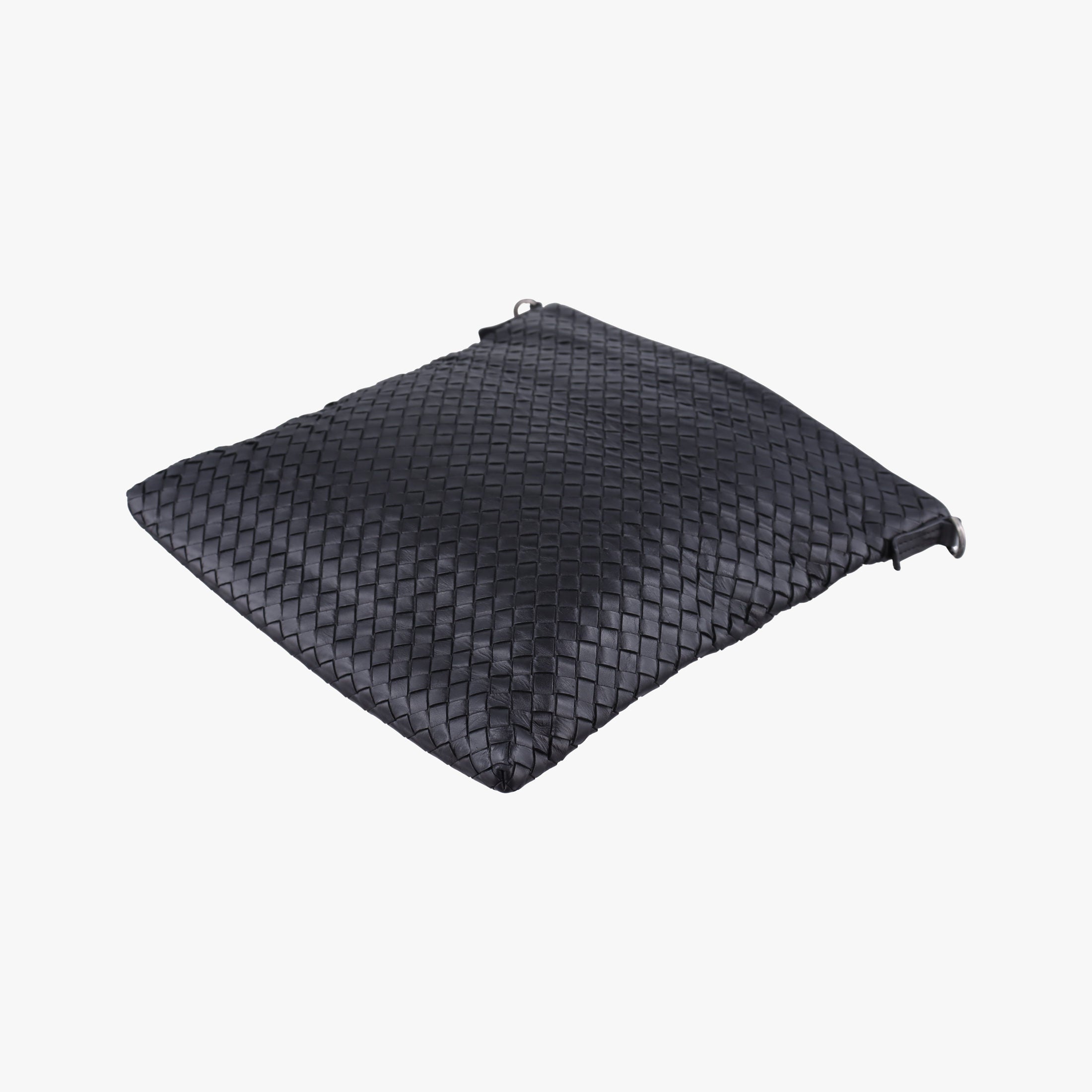 Pre-owned Bottega Veneta Intrecciato Black lambskin  shoulderbag | stylenewstar