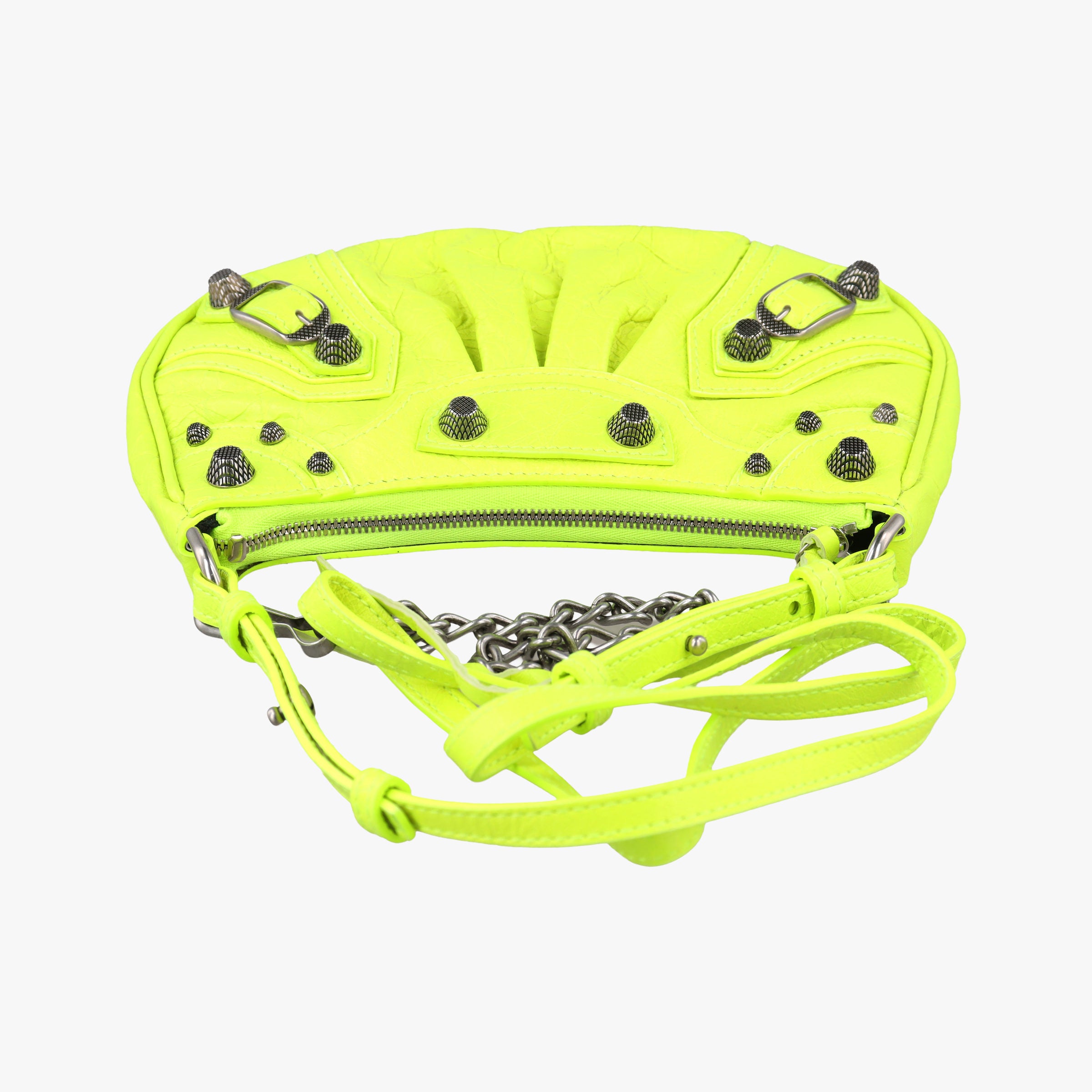 Pre-owned Balenciaga Le Cagole Green lambskin  shoulderbag | stylenewstar