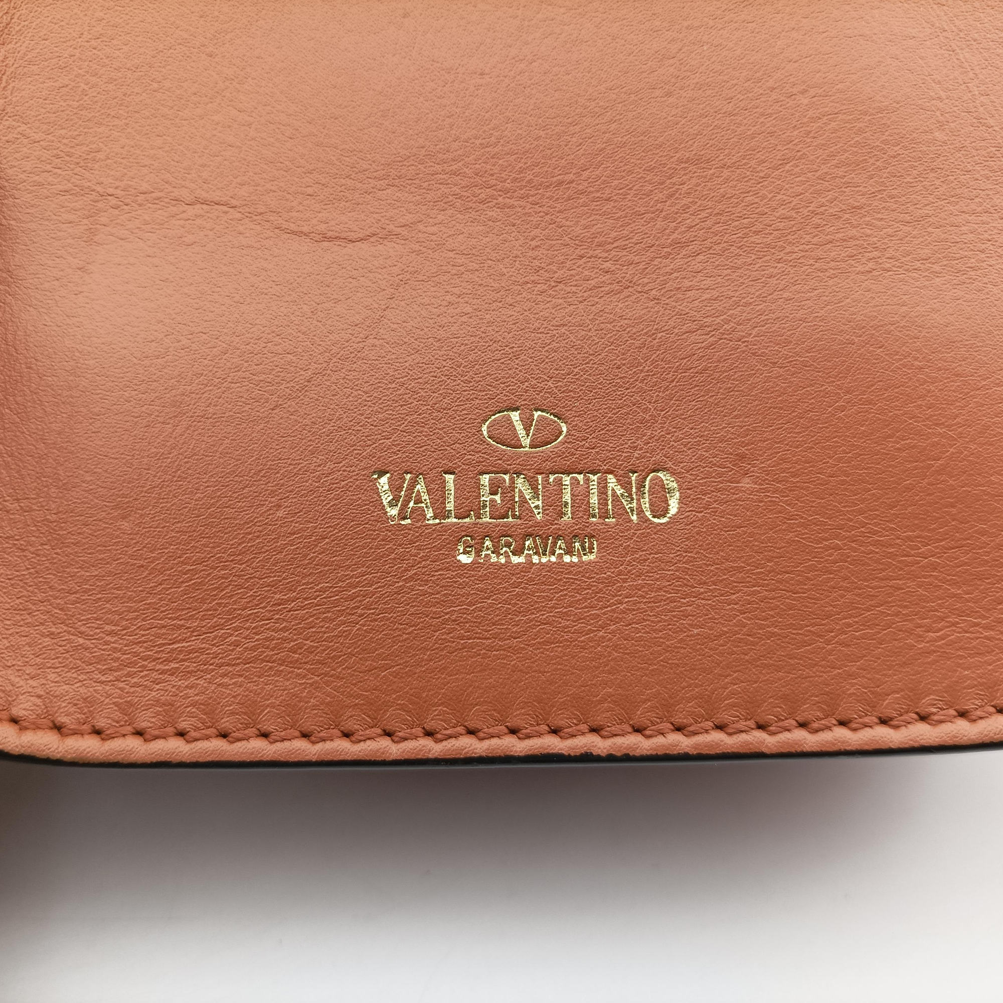 Pre-owned Valentino Rockstud Brown Leather  shoulderbag | stylenewstar
