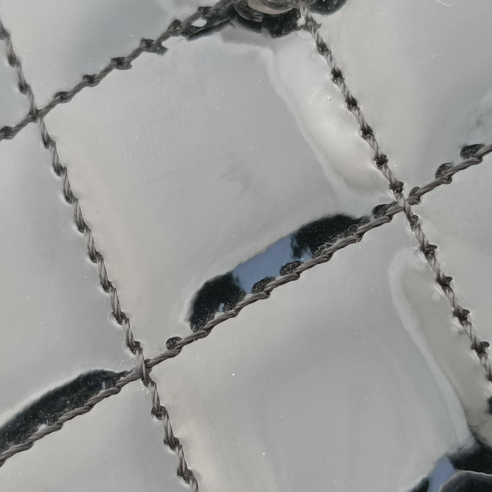 Secondhand Chanel Vanity Matelasse Chain Handle White Patent Leather A91055 handbag | stylenewstar