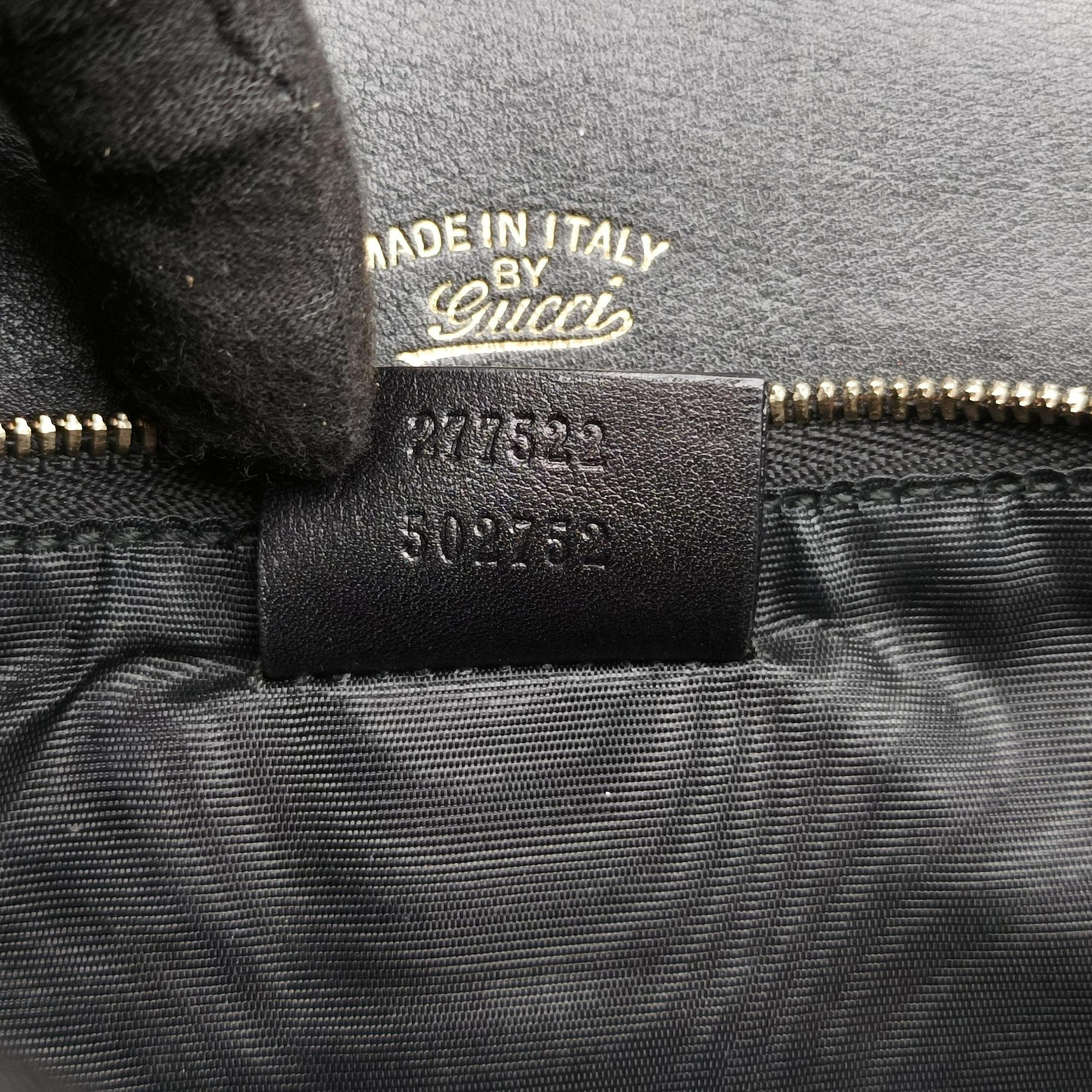 Secondhand Gucci Interlocking 1973 Flap Black Leather 277522 shoulderbag | stylenewstar