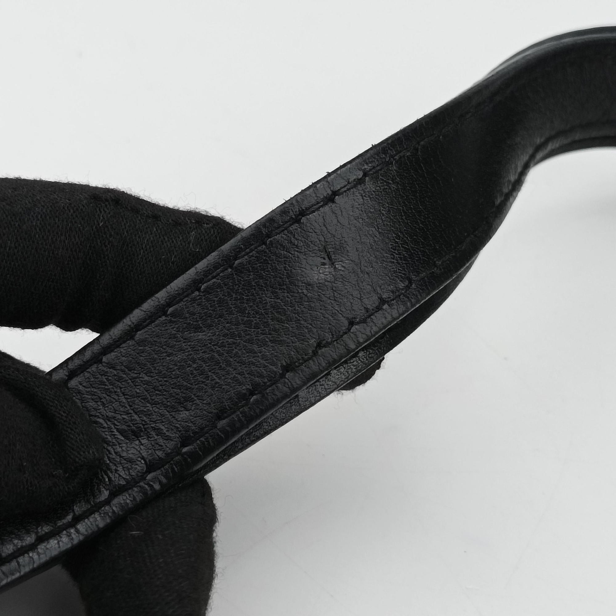 Secondhand Gucci Interlocking 1973 Flap Black Leather 277522 shoulderbag | stylenewstar