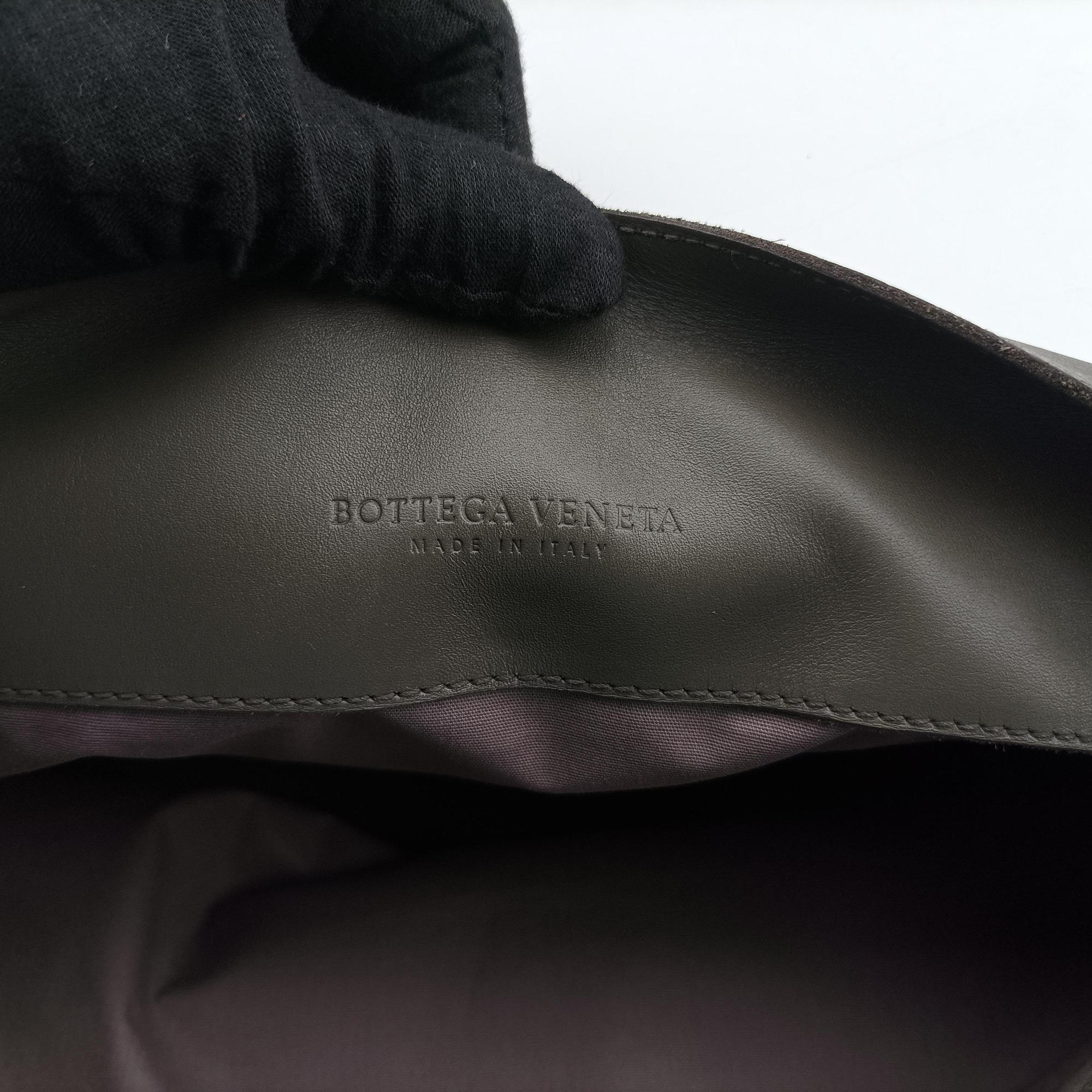 Pre-owned Bottega Veneta Intrecciato Grey lambskin  shoulderbag | stylenewstar