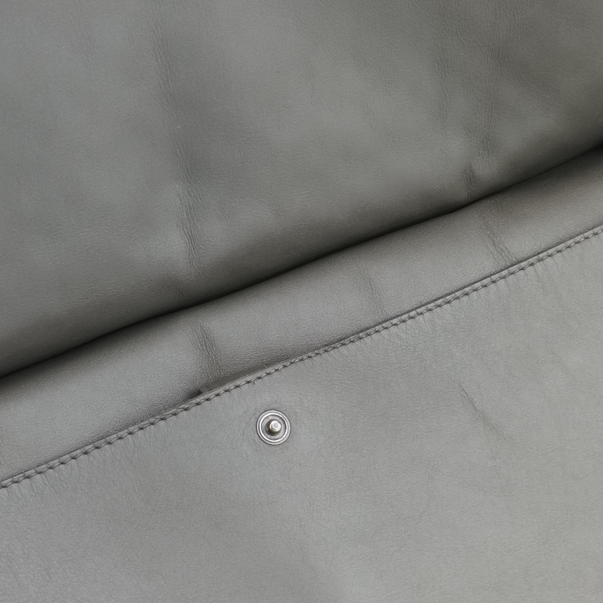 Pre-owned Bottega Veneta Intrecciato Grey lambskin  shoulderbag | stylenewstar