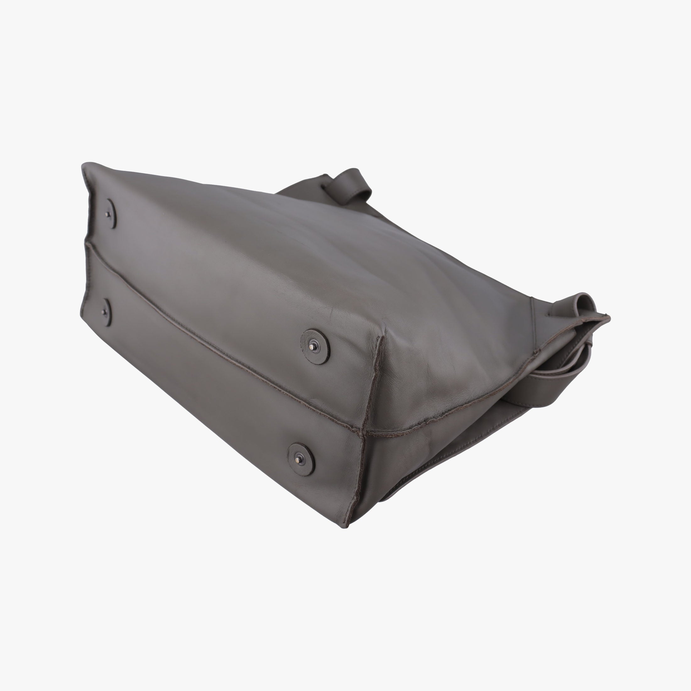 Pre-owned Bottega Veneta Intrecciato Grey lambskin  shoulderbag | stylenewstar