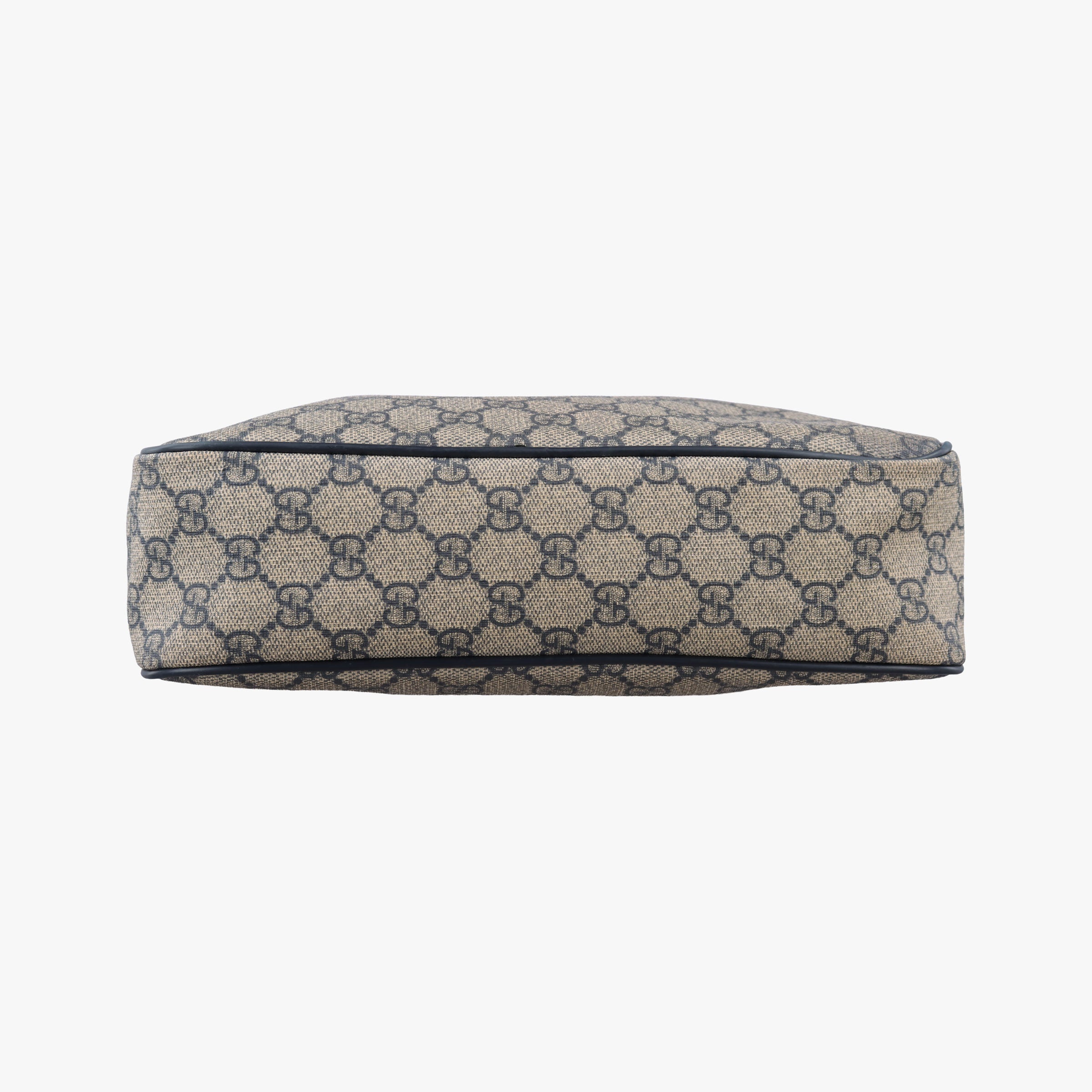 Secondhand Gucci GG Imprime Messenger Beige × Navy PVC coated canvas×leather 201448 shoulderbag | stylenewstar