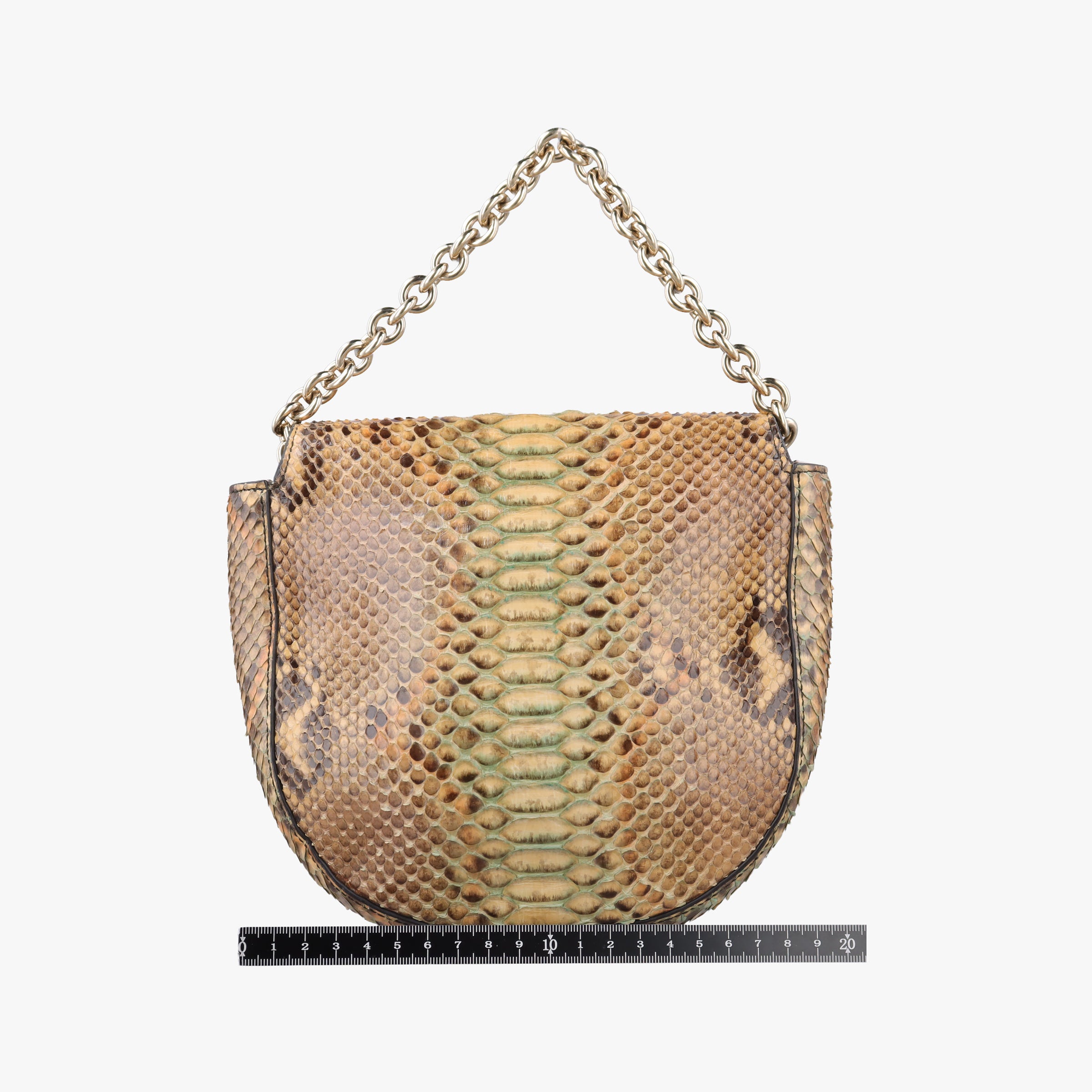 Pre-owned Ferragamo ガンチーニ Pink Snakeskin  shoulderbag | stylenewstar