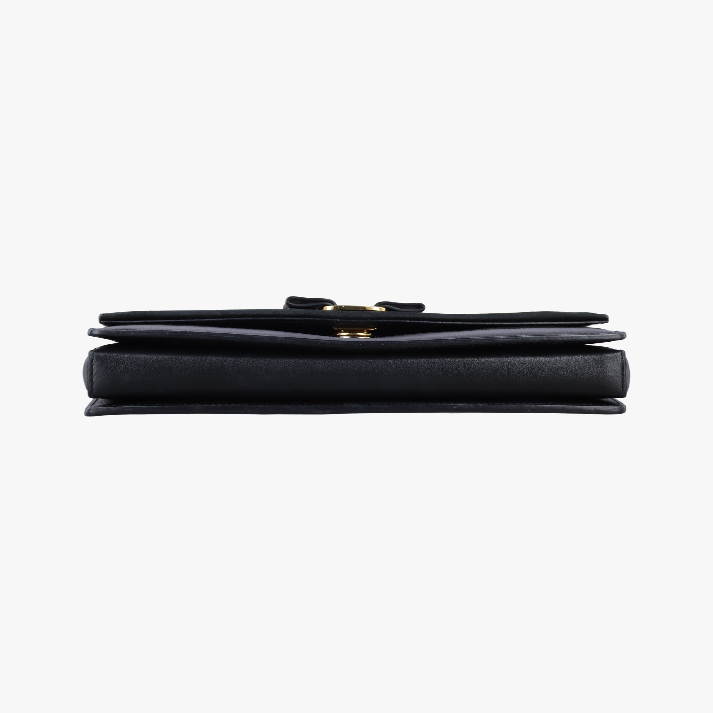 Vintage Ferragamo Vara Stripe Black× Gold×Silver Leather  shoulderbag | stylenewstar