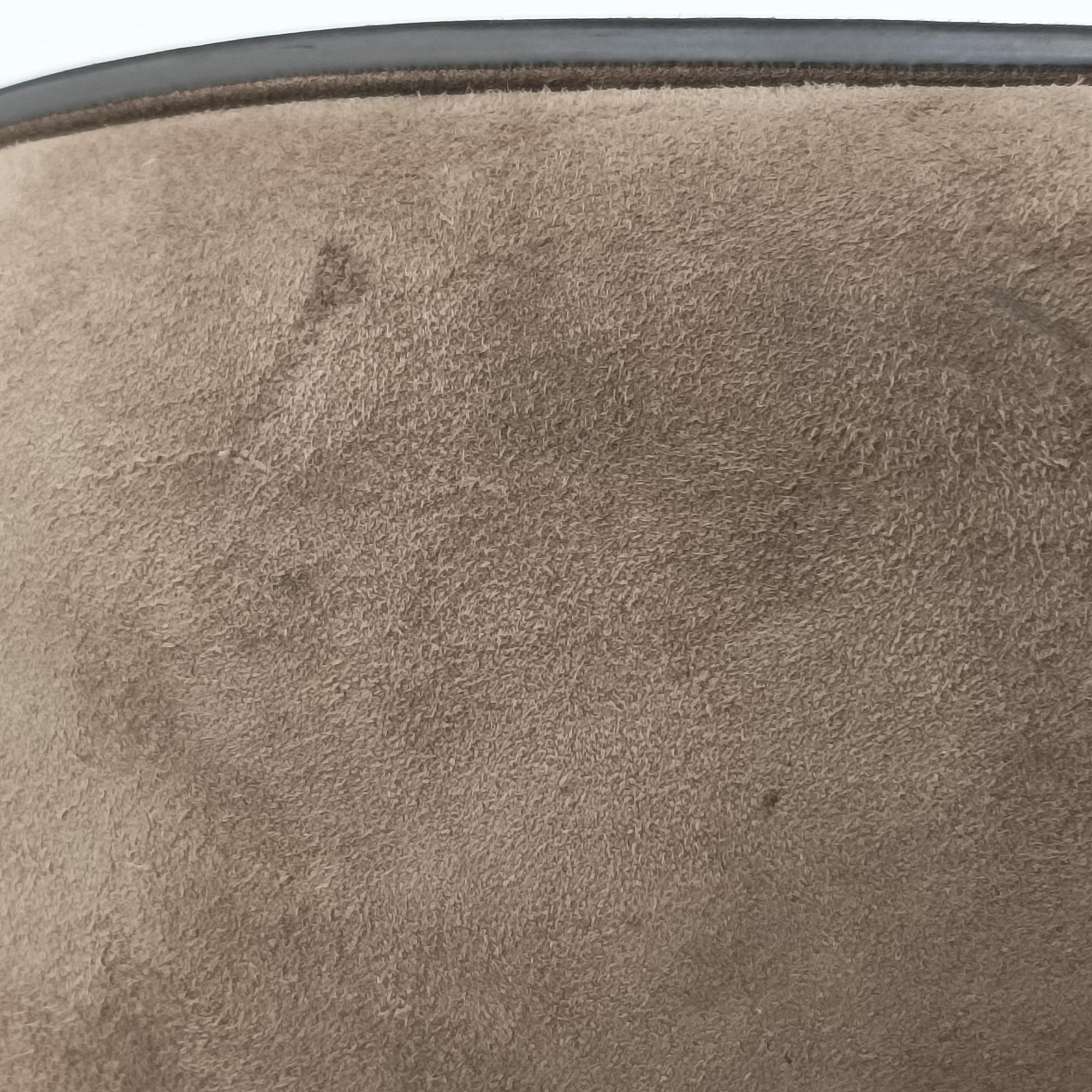 Pre-owned Ferragamo Margot Grey×Taupe Mixed Suede × leather  shoulderbag | stylenewstar