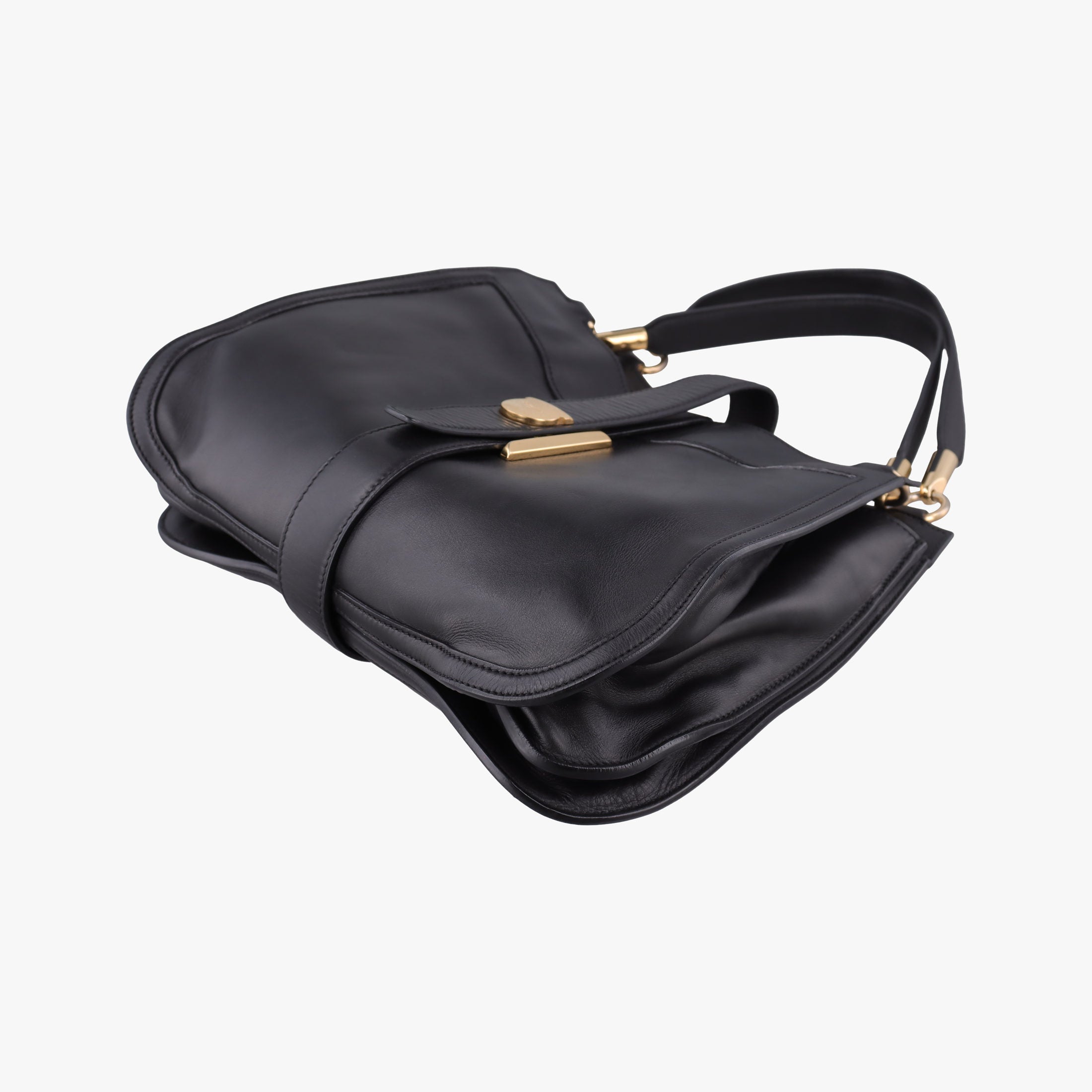 Pre-owned Ferragamo Enny hobo Black Leather  shoulderbag | stylenewstar