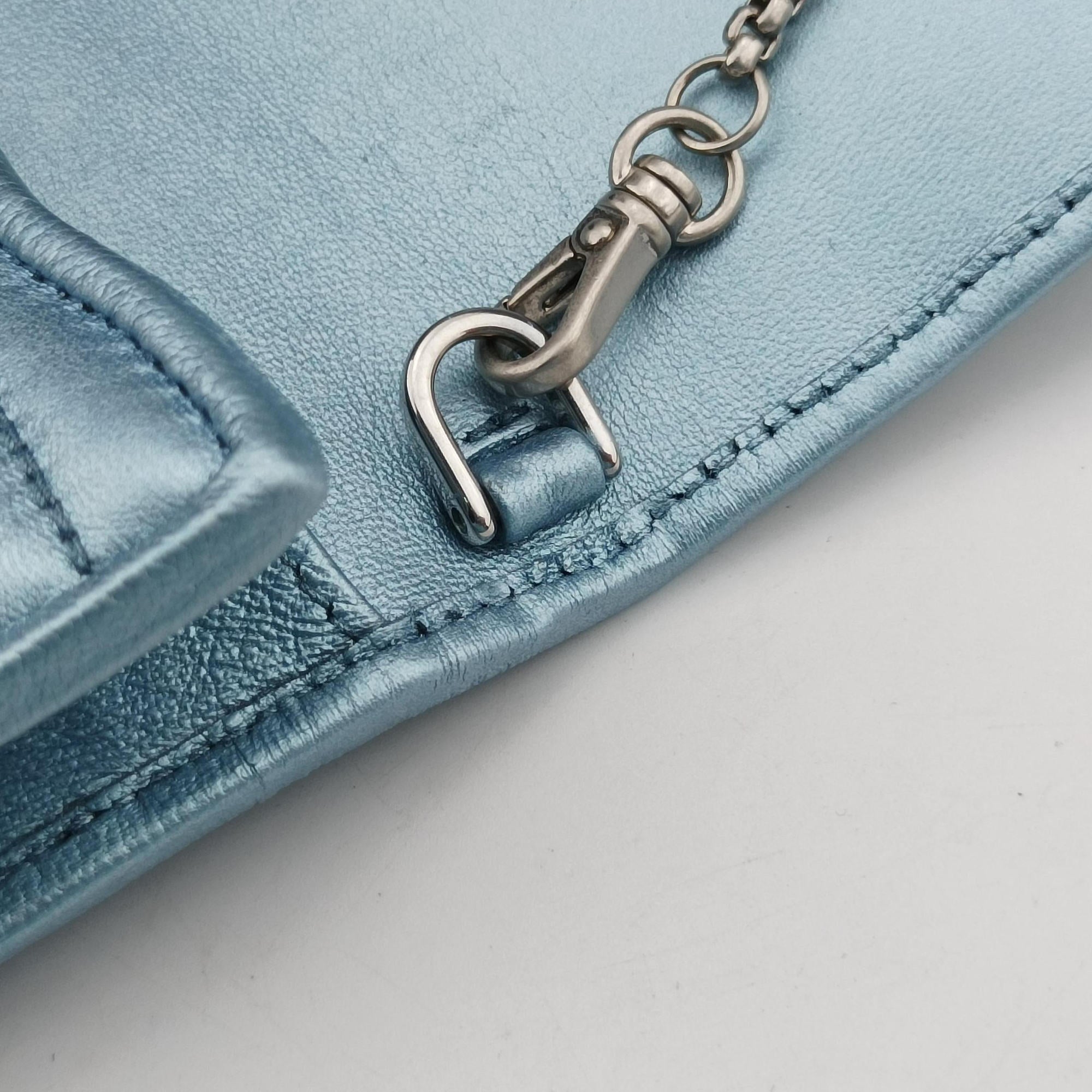 Secondhand Prada Diagramme Blue Leather  shoulderbag | stylenewstar