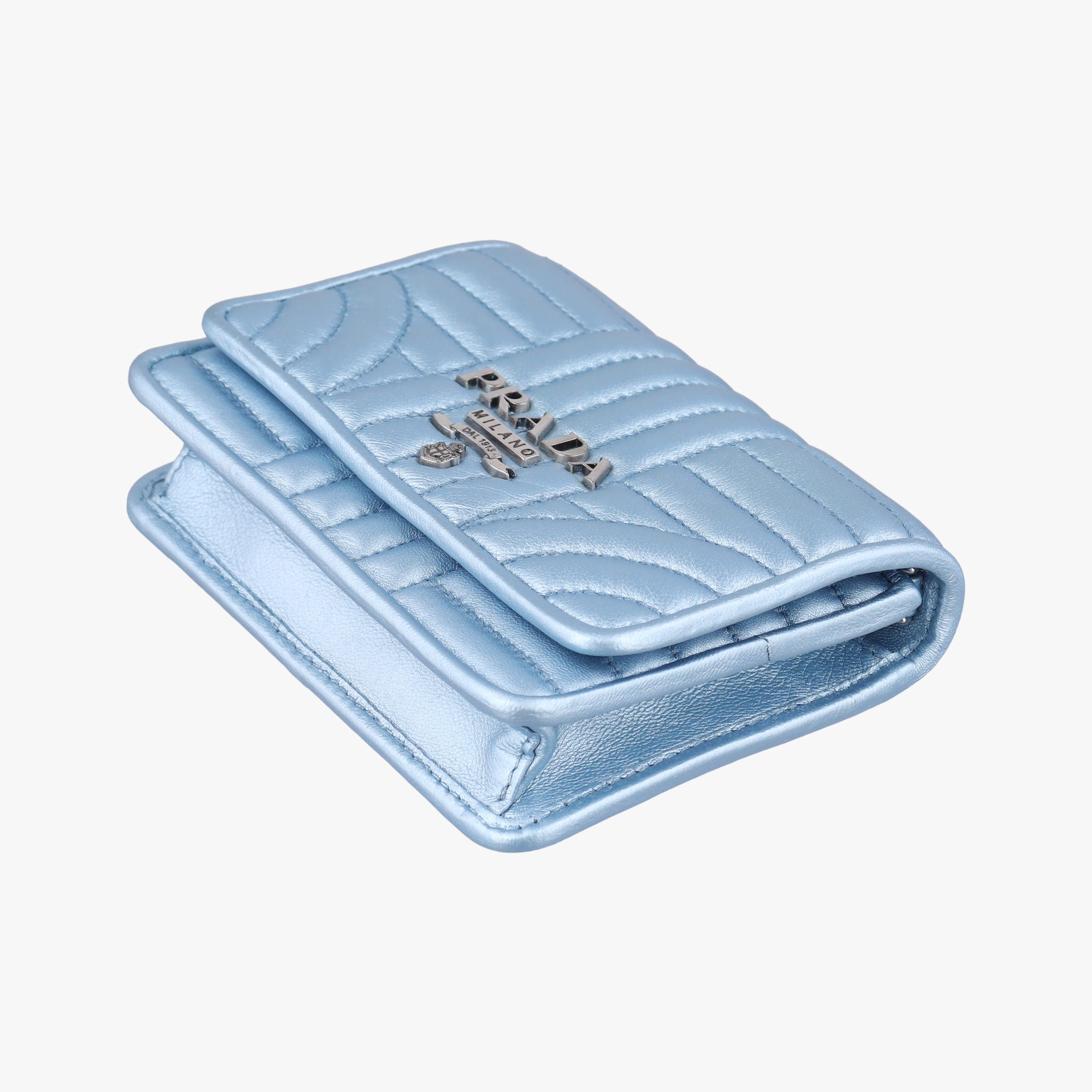 Secondhand Prada Diagramme Blue Leather  shoulderbag | stylenewstar