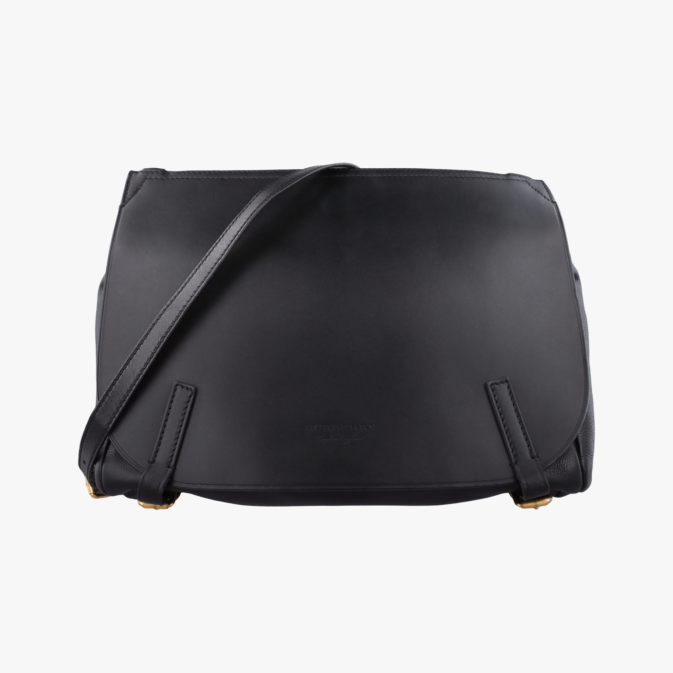 Vintage Burberry Bridle Black Leather  shoulderbag | stylenewstar