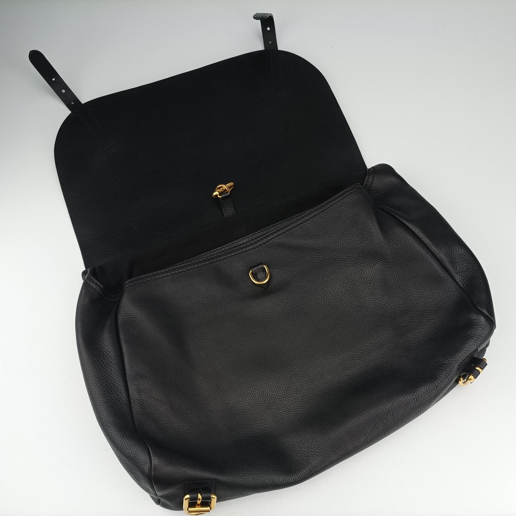 Vintage Burberry Bridle Black Leather  shoulderbag | stylenewstar