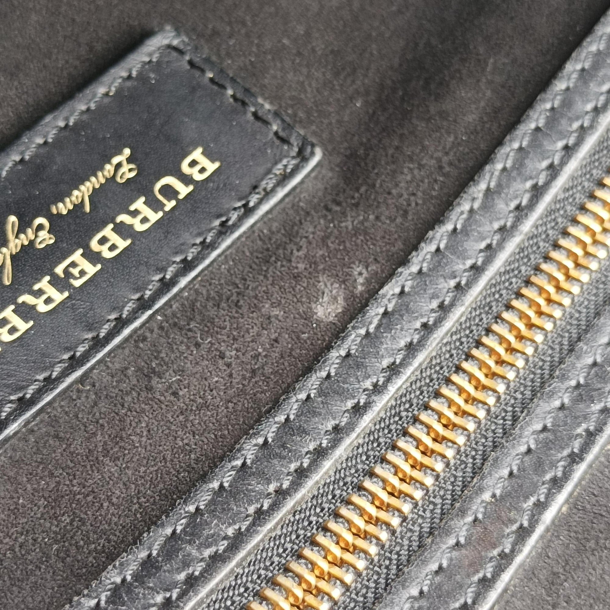 Vintage Burberry Bridle Black Leather  shoulderbag | stylenewstar